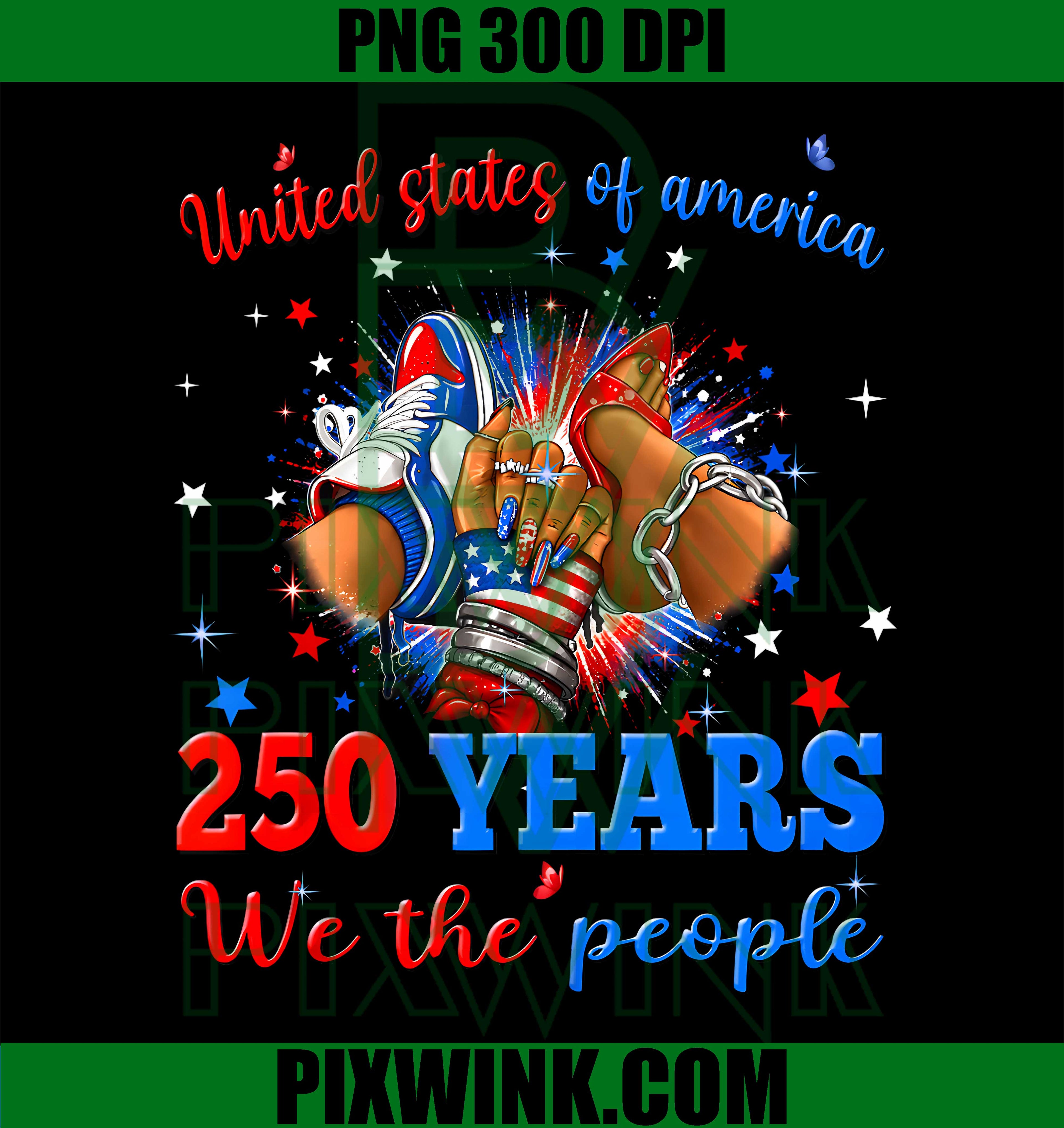 We The People PNG, 250 Years USA PNG, 4th July Patriotic PNG