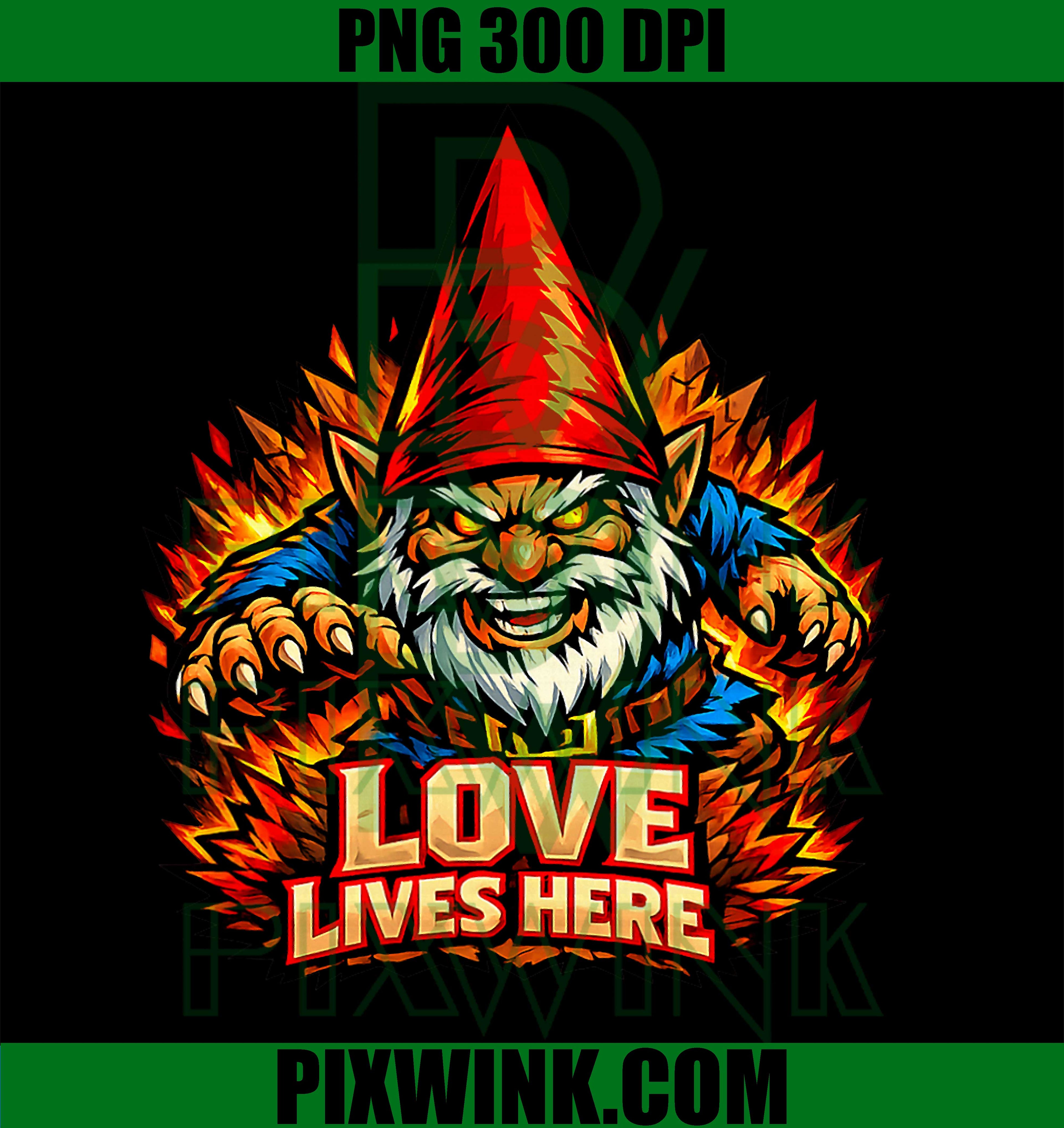 Evil Dark Gnome Goth PNG, Funny Garden Gnome Meme PNG