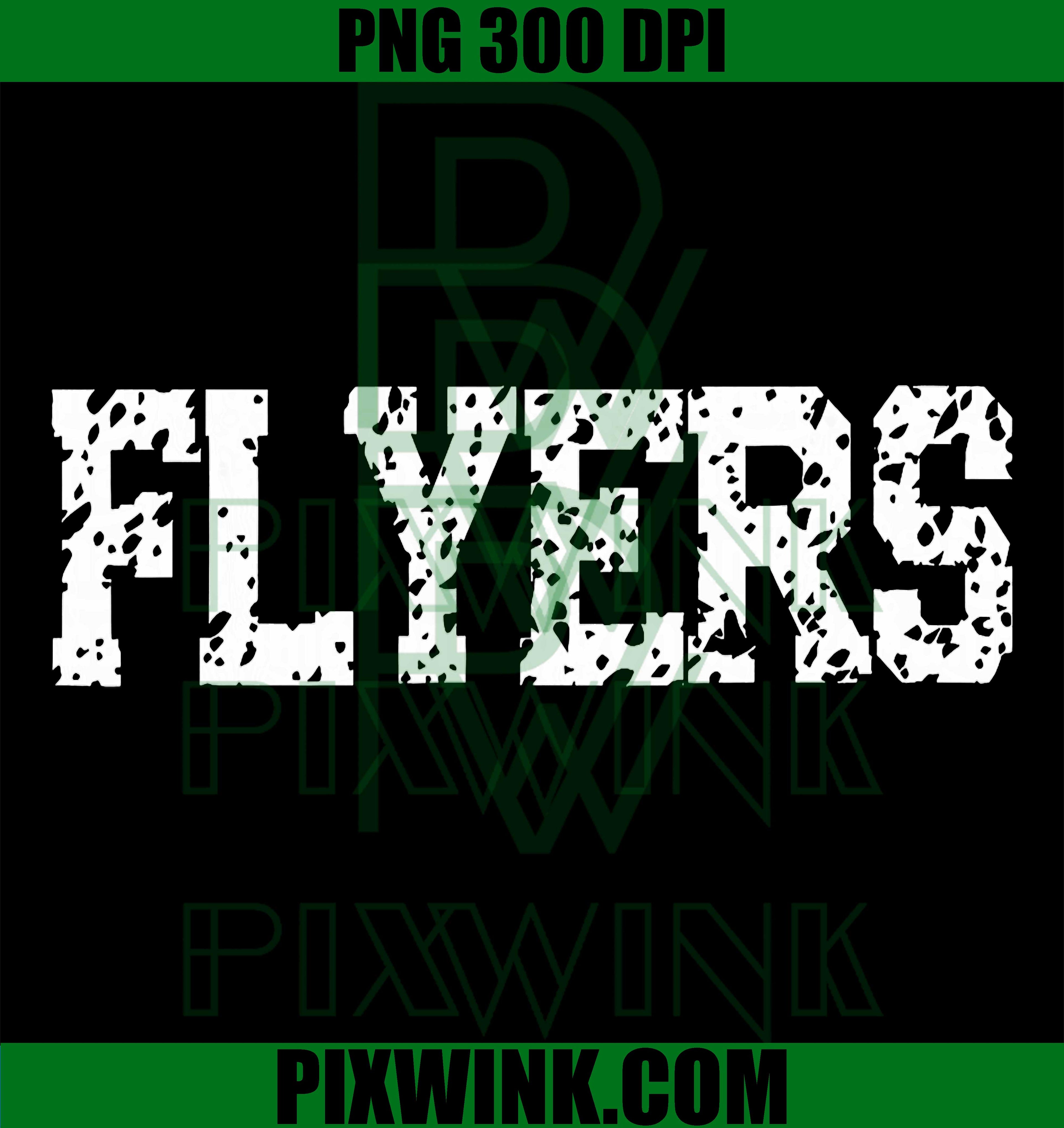 Flyers Graphic PNG, Bold Flyers Text PNG Simple Sports Style Design