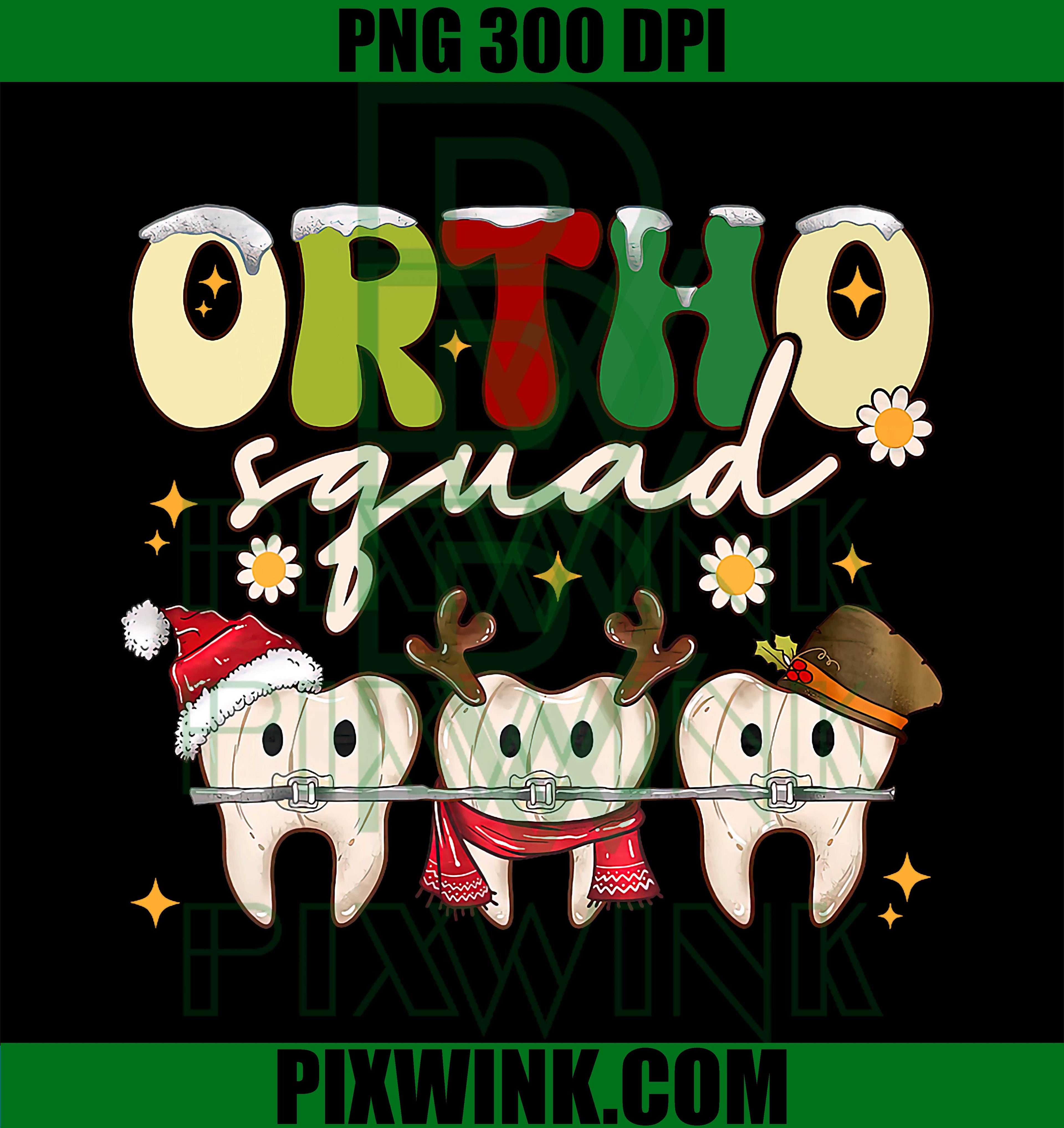 Orthodontist Dentistry Ortho Squad Christmas Holiday PNG
