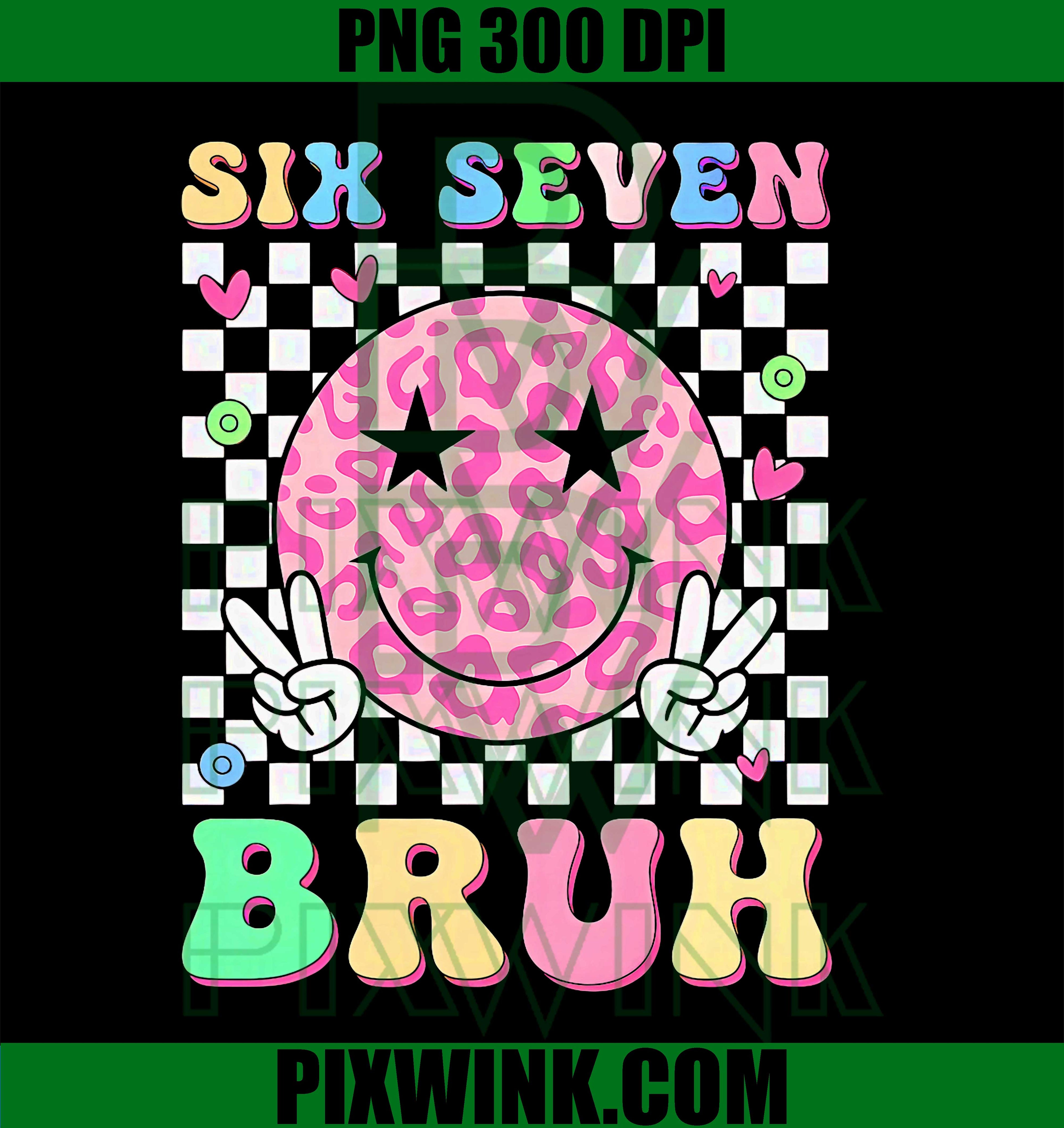 67 Meme Happy Face 6-7 Six Seven Bruh PNG