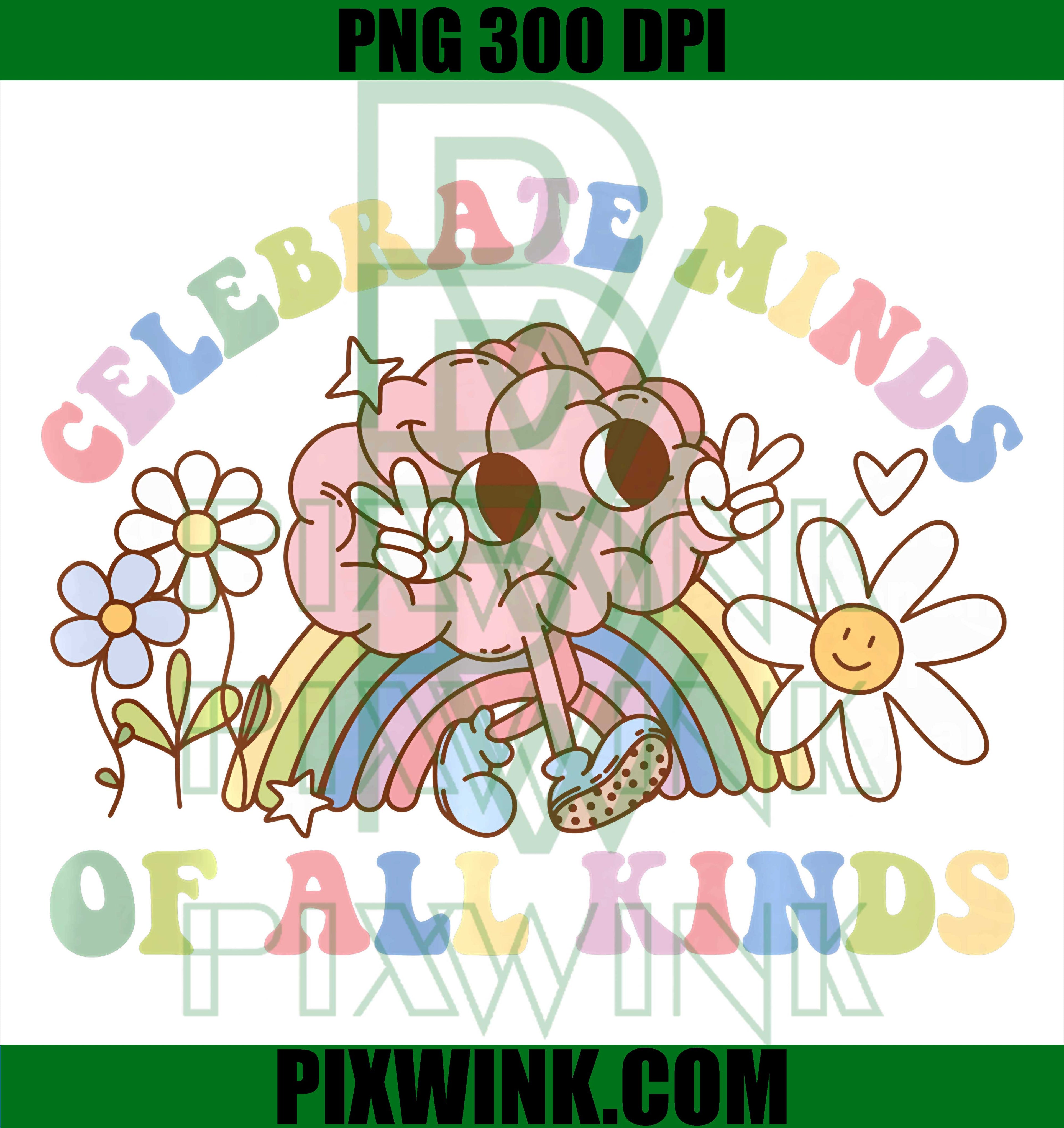 Neurodiversity Awareness PNG, Autism Support Minds All Kinds PNG