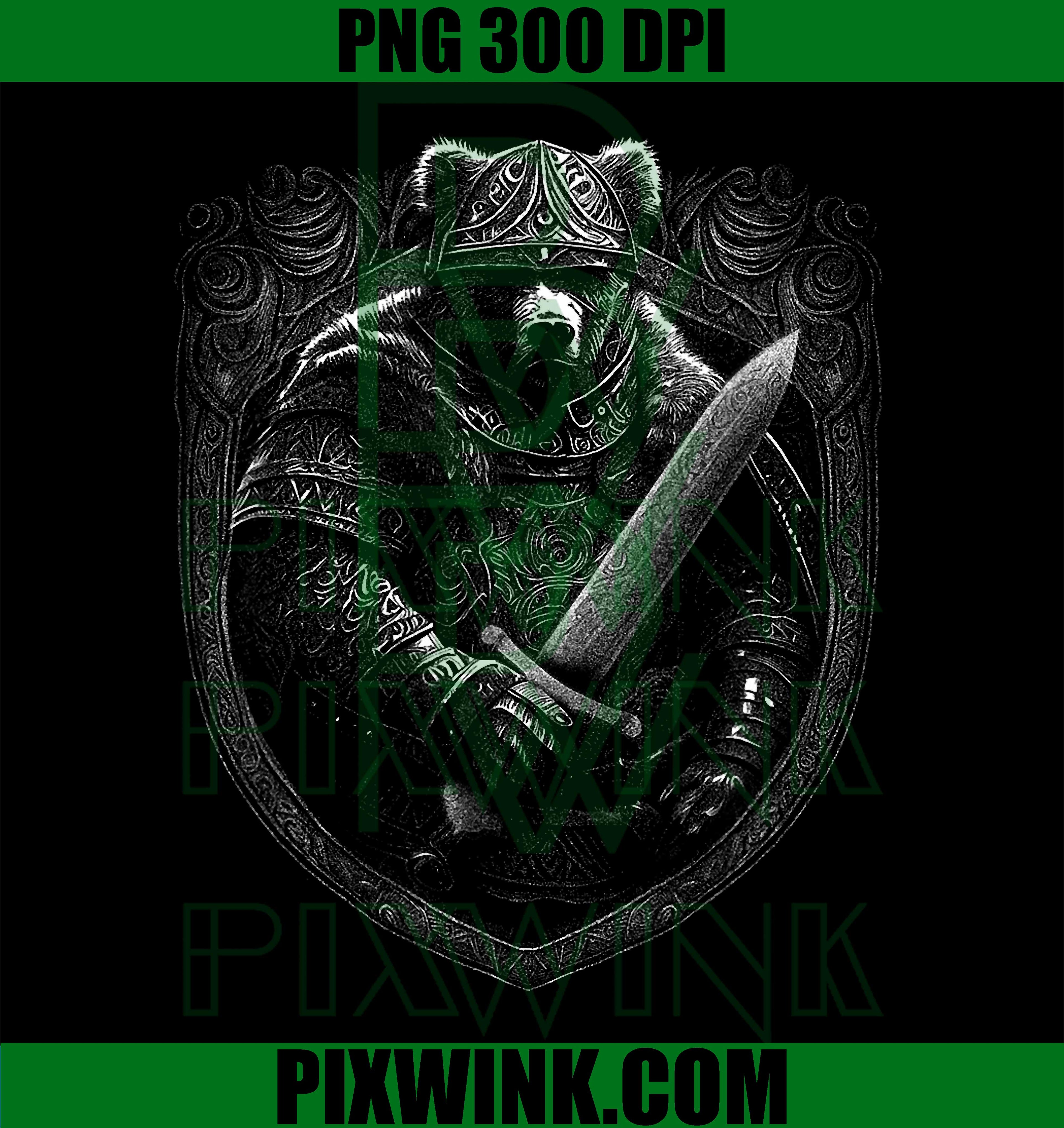 Viking Armor Bear PNG, Nordic Warrior Bear PNG
