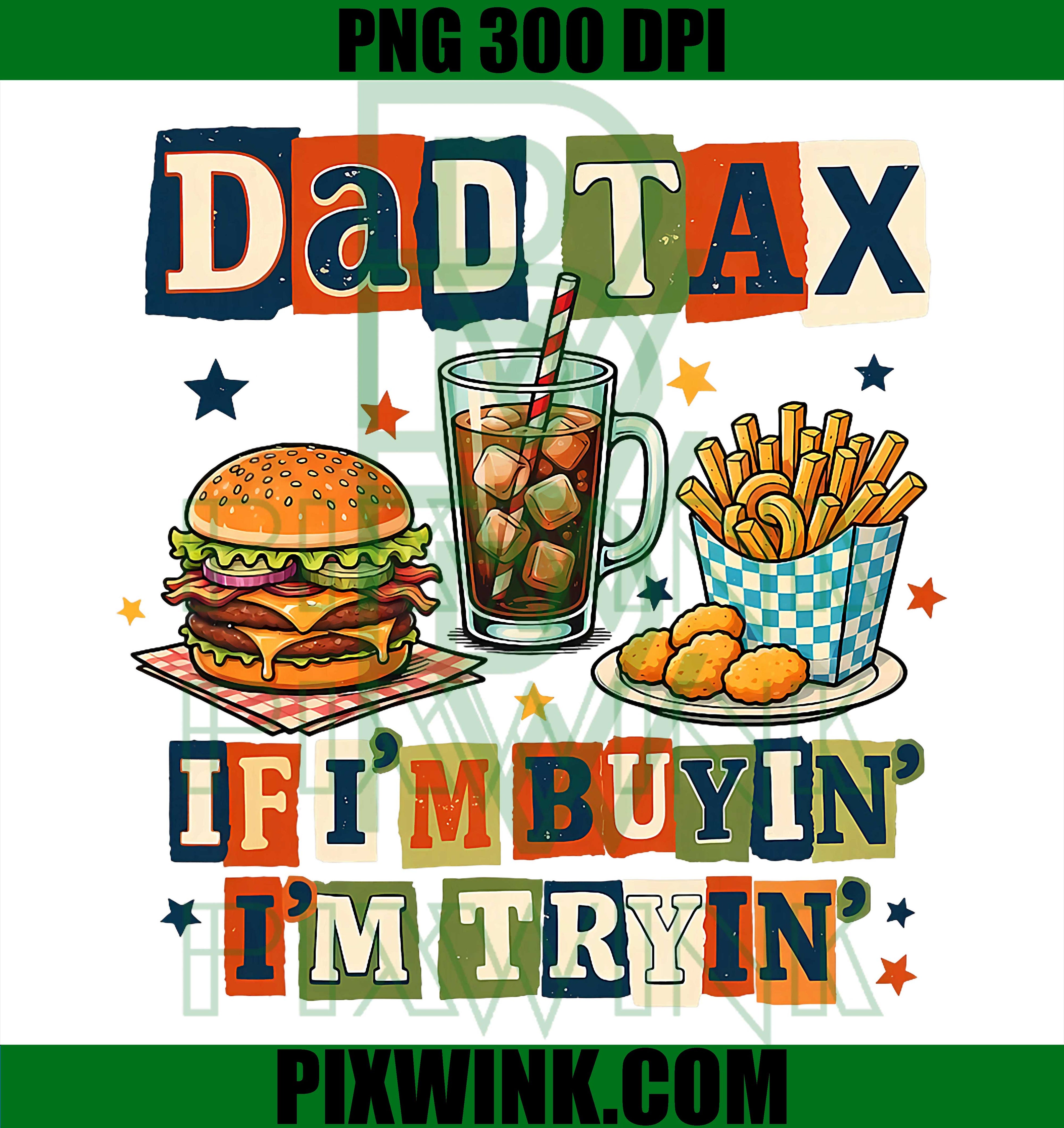Dad Tax Definition PNG, Funny Retro Dad Tax PNG