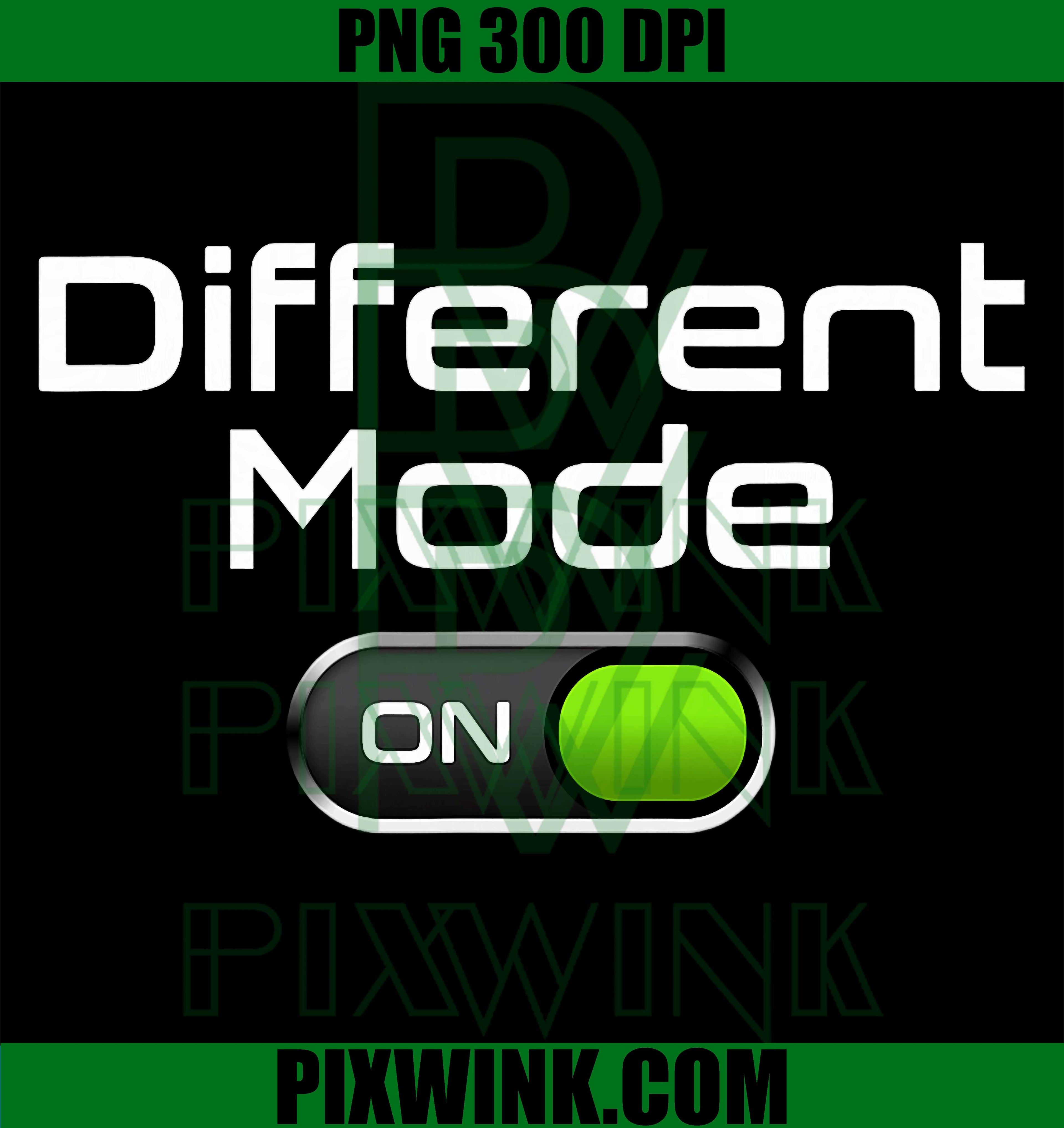 Different Mode ON PNG, Minimalist Gamer Mindset PNG