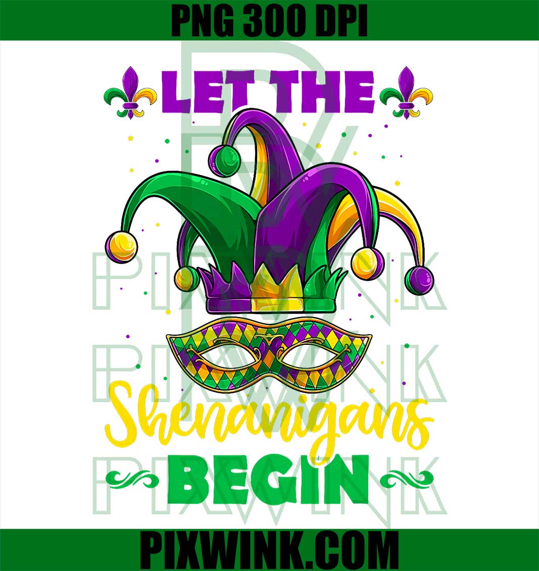 Let The Shenanigans Begin Mardi Gras Children PNG