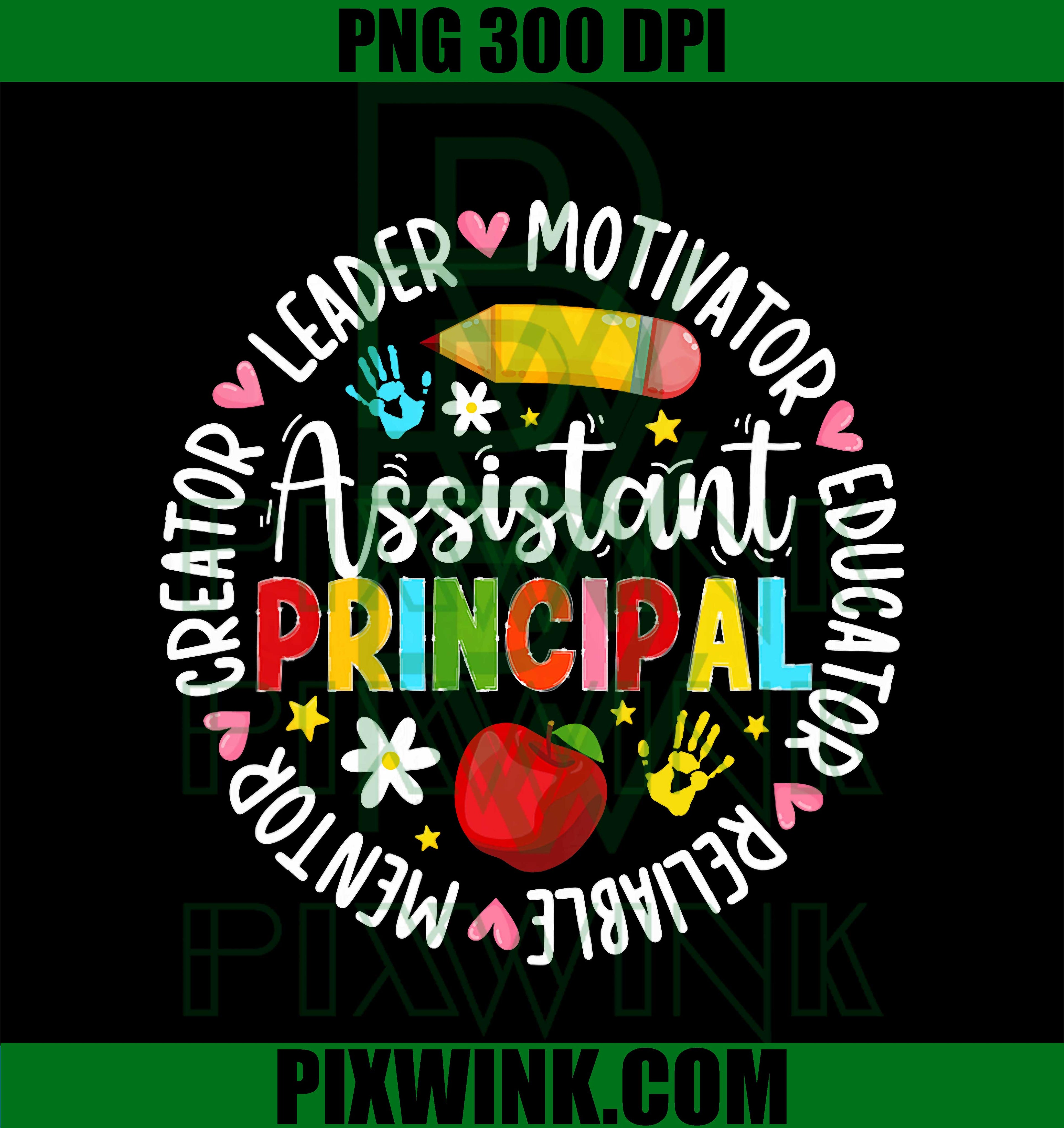 Women's School Assistant Principal Appreciation PNG, Staff Thank You Design PNG