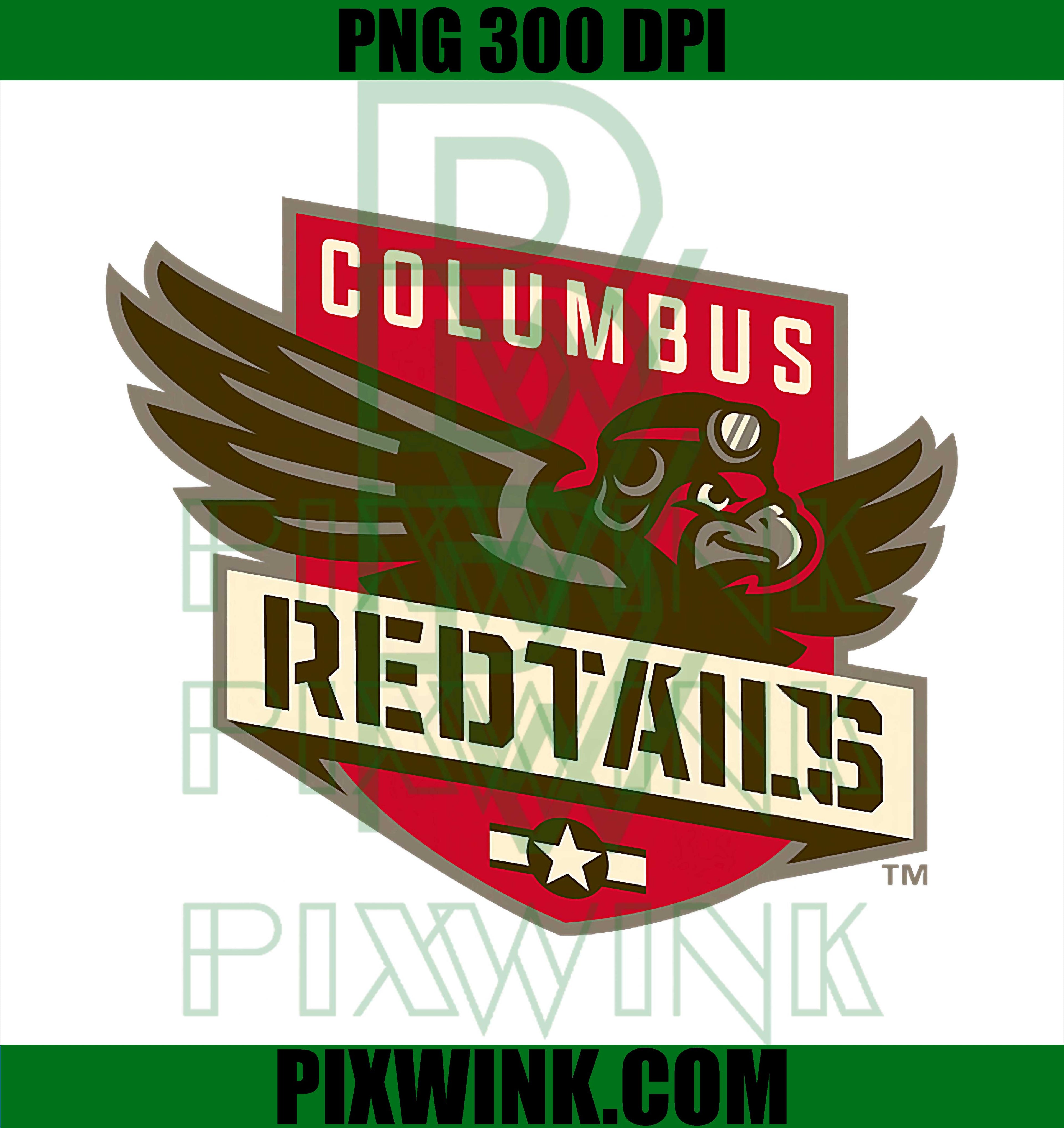 Columbus Redtails PNG, NLL UnBOXed Logo PNG, Lacrosse Mascot Art PNG