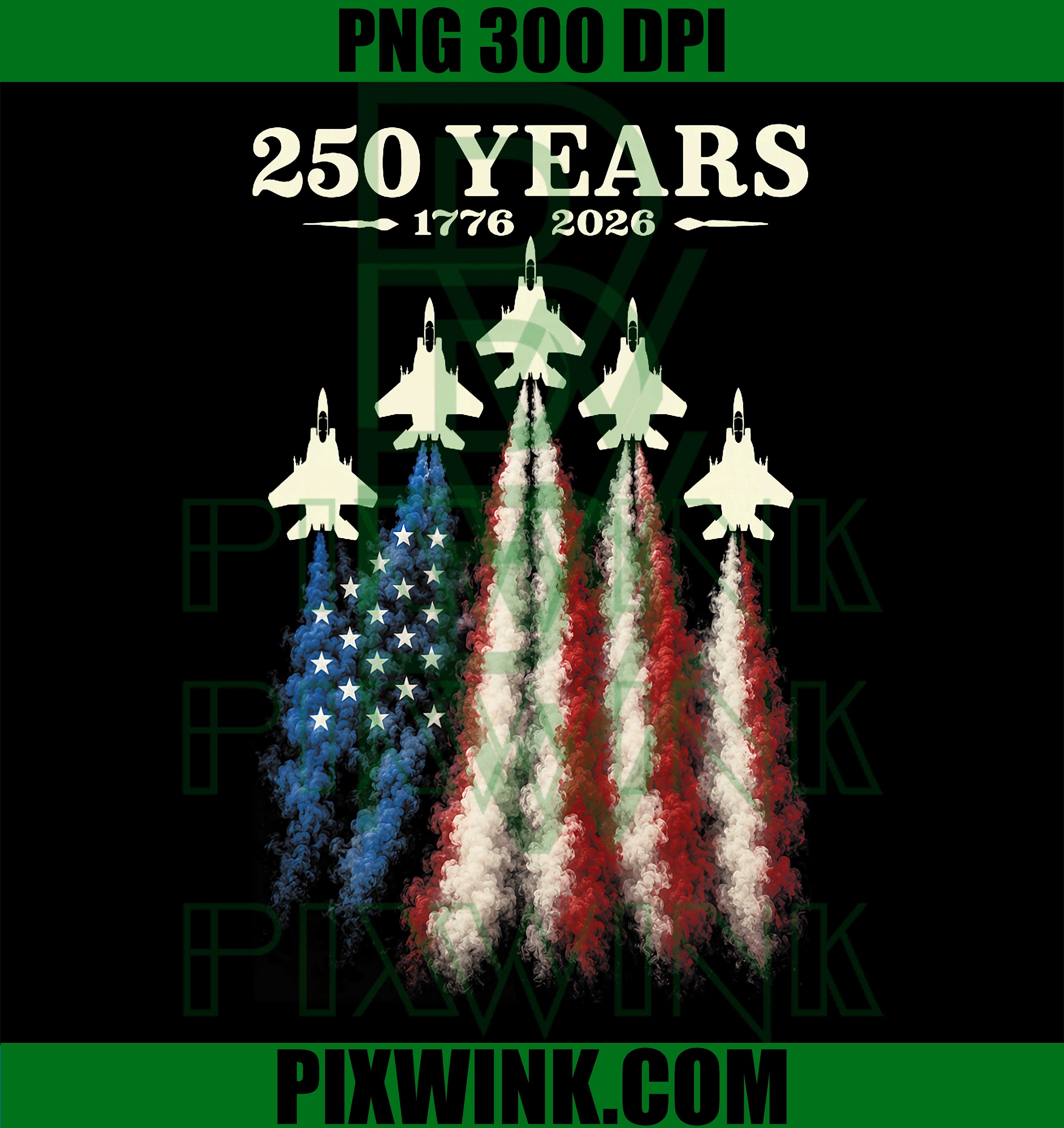 250 Anniversary USA PNG, American 250 Years 4th of July 2026 PNG