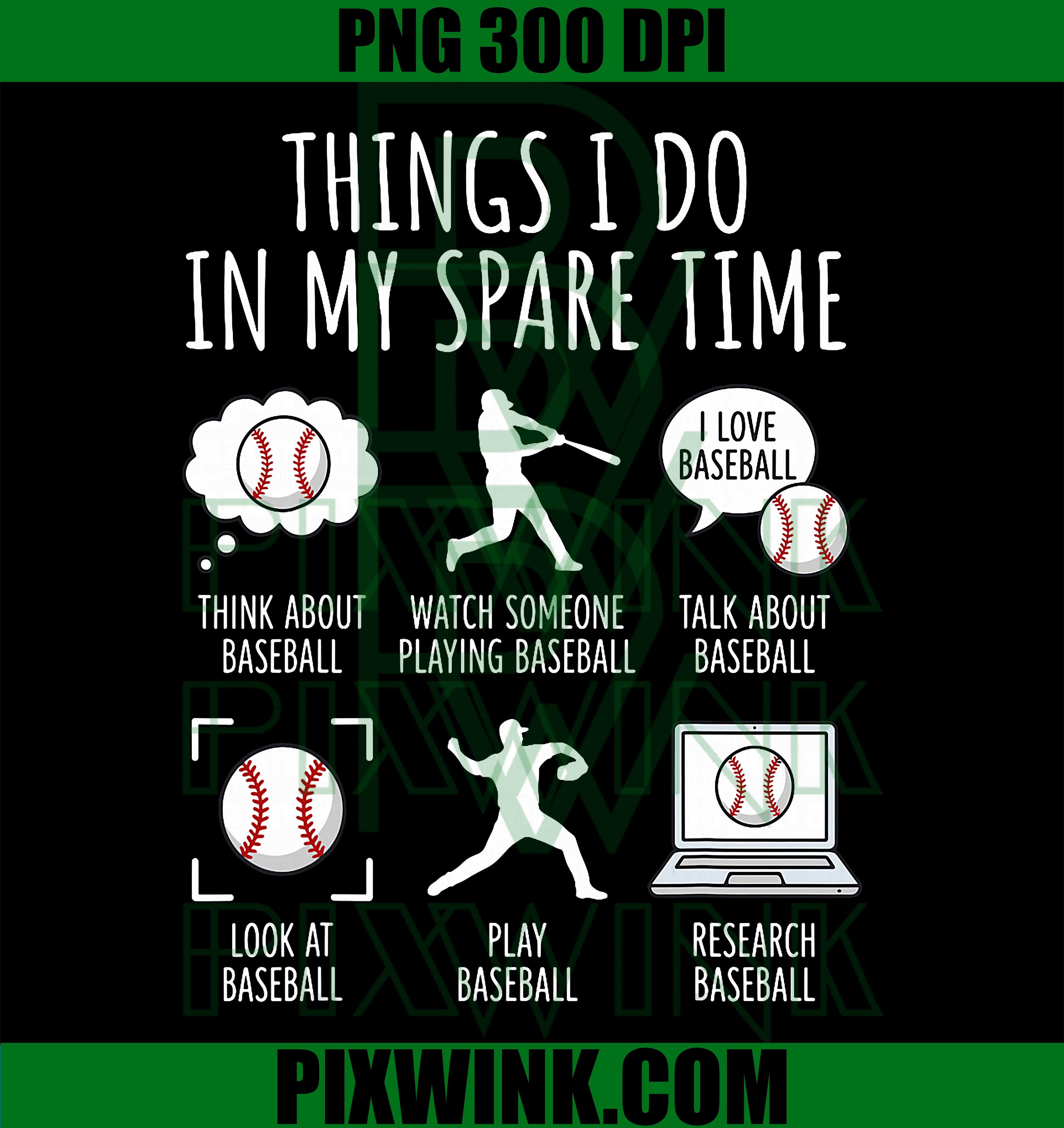 Baseball Player Art PNG, Baseball Sports Lover PNG