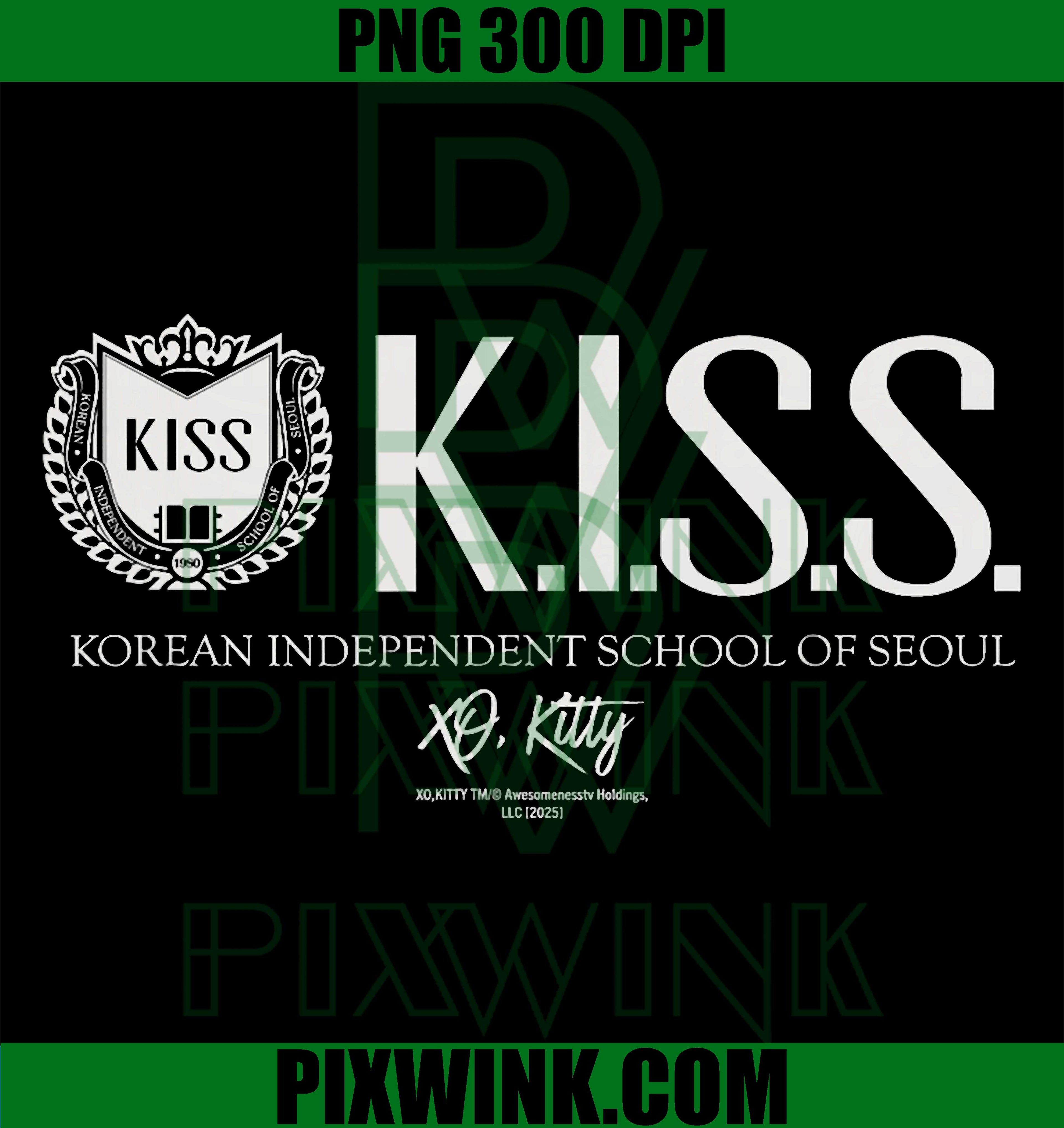 XO Kitty Fan Art PNG, KISS Inspired Design PNG, Korean Drama Quote PNG