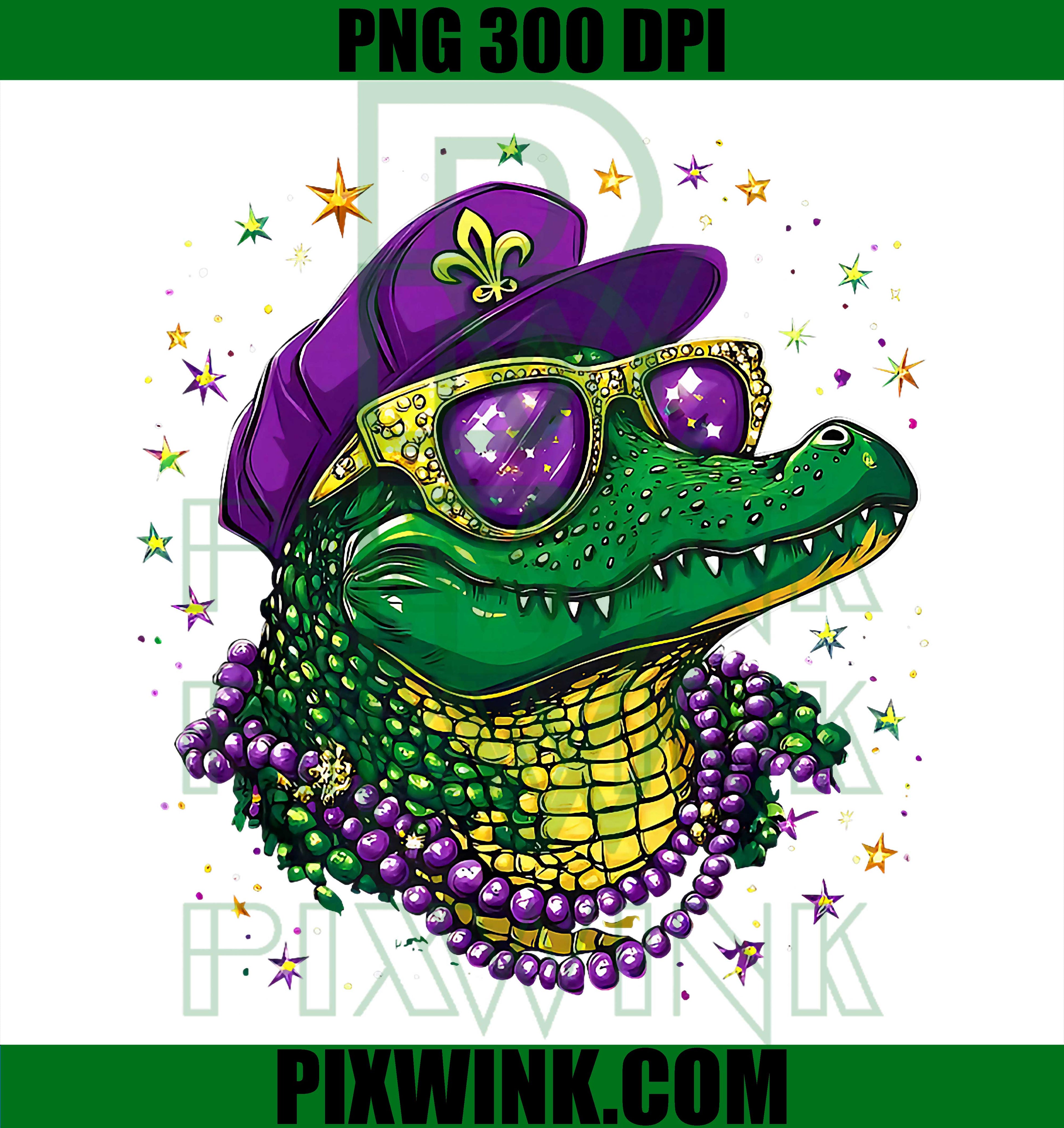 Crocodile Beads Carnival New Orleans Mardi Gras Fleur De Lis PNG