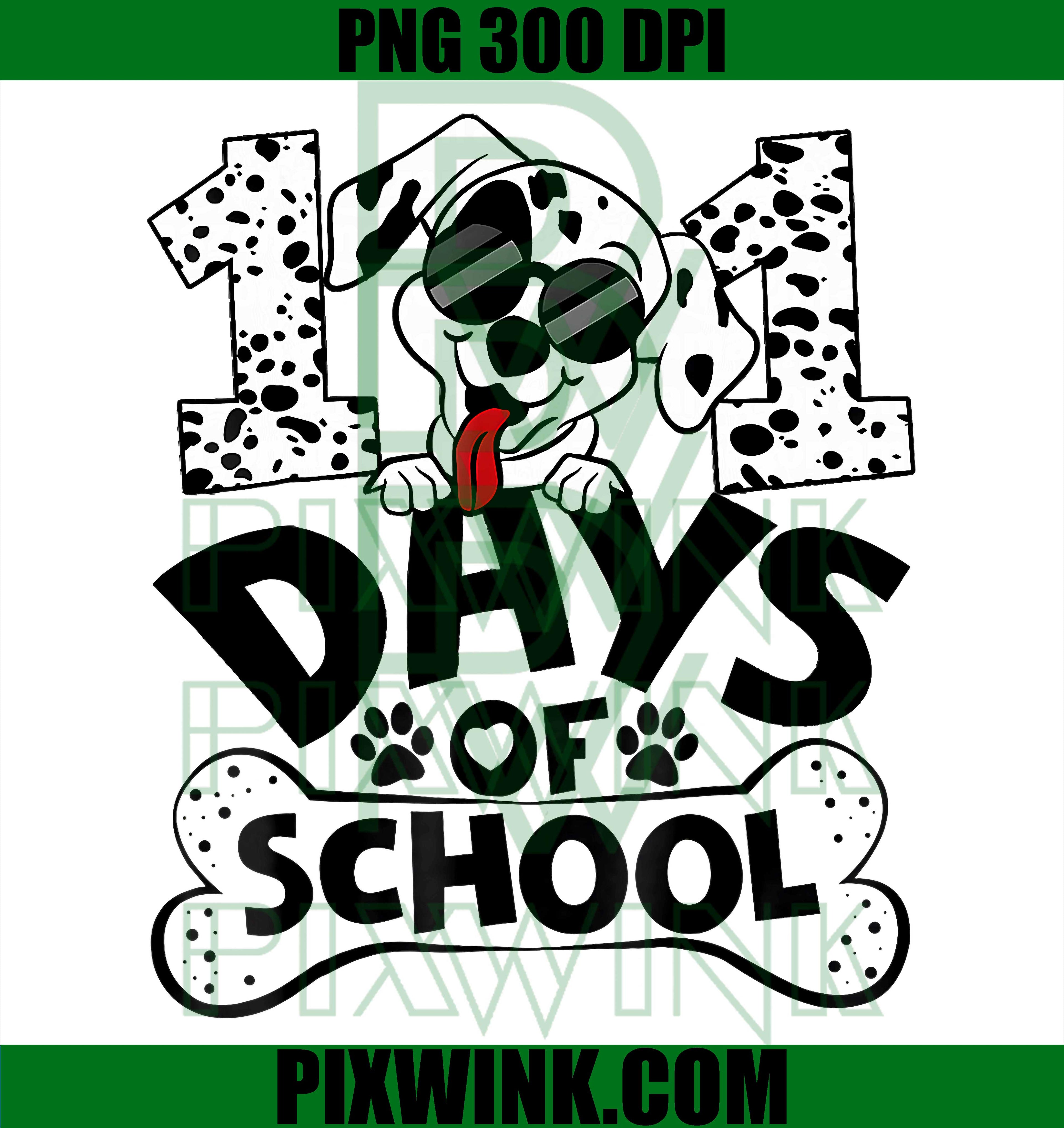 100 Days of School, Dalmatian Dog, 100th Day of School PNG