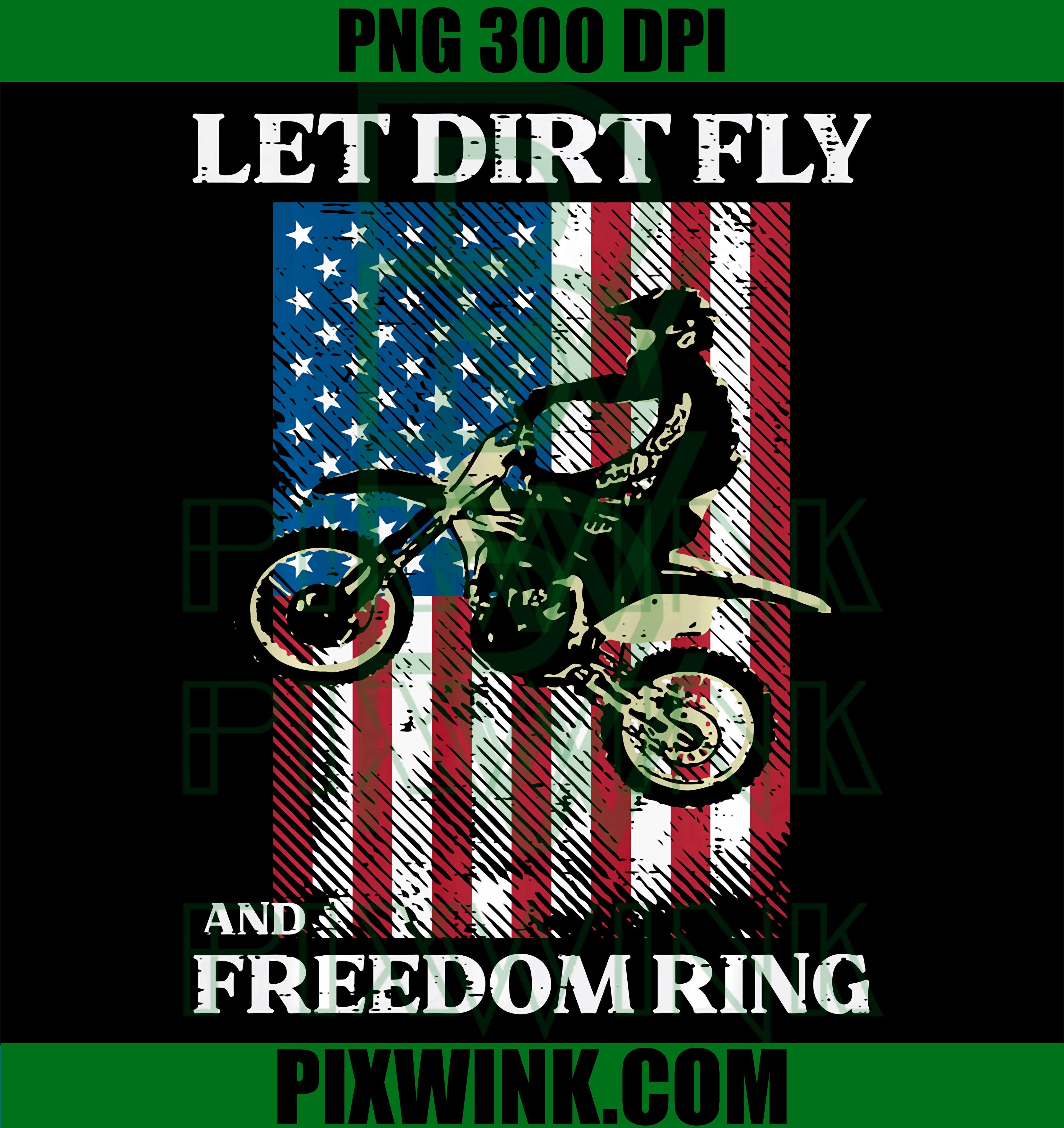 4th July Dirt Bike PNG, Motocross America Patriotic PNG