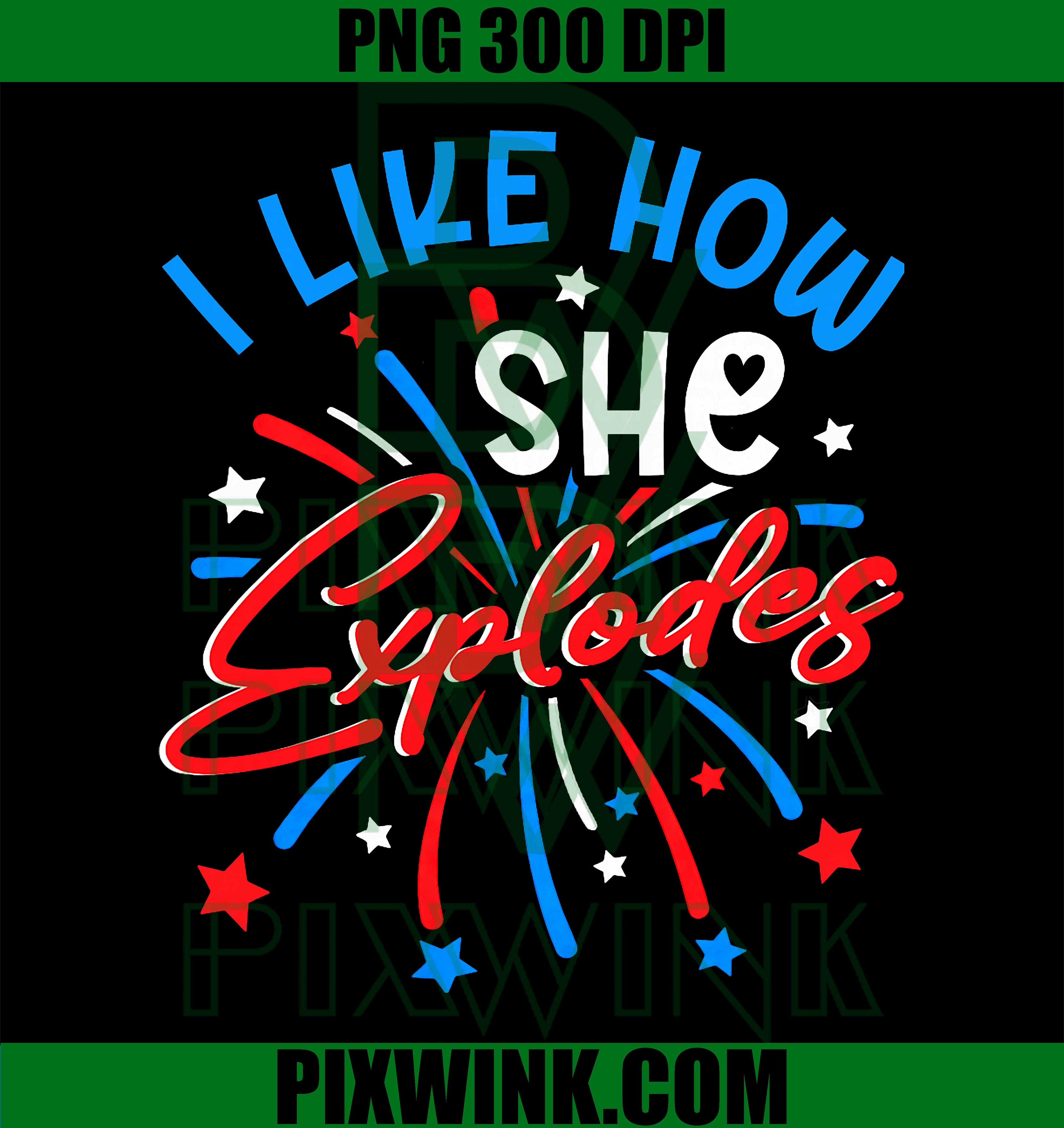 4th July Fireworks PNG, Funny Couple Joke PNG Patriotic Design