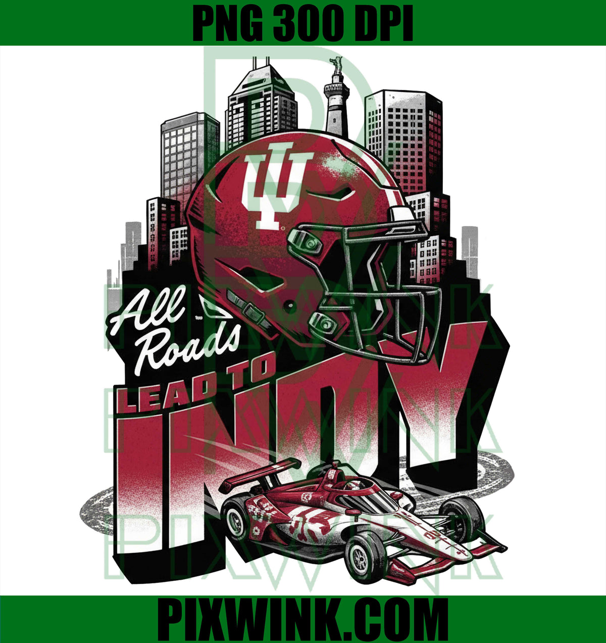Indiana Hoosiers Football Helmet PNG