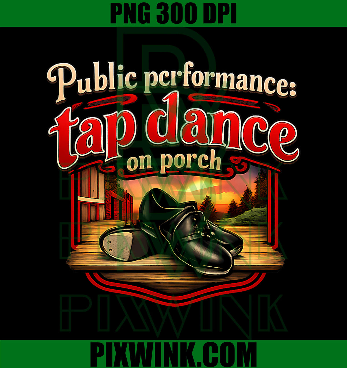 Tap Dance PNG, Porch Dance PNG, Retro Vintage Street Dance PNG
