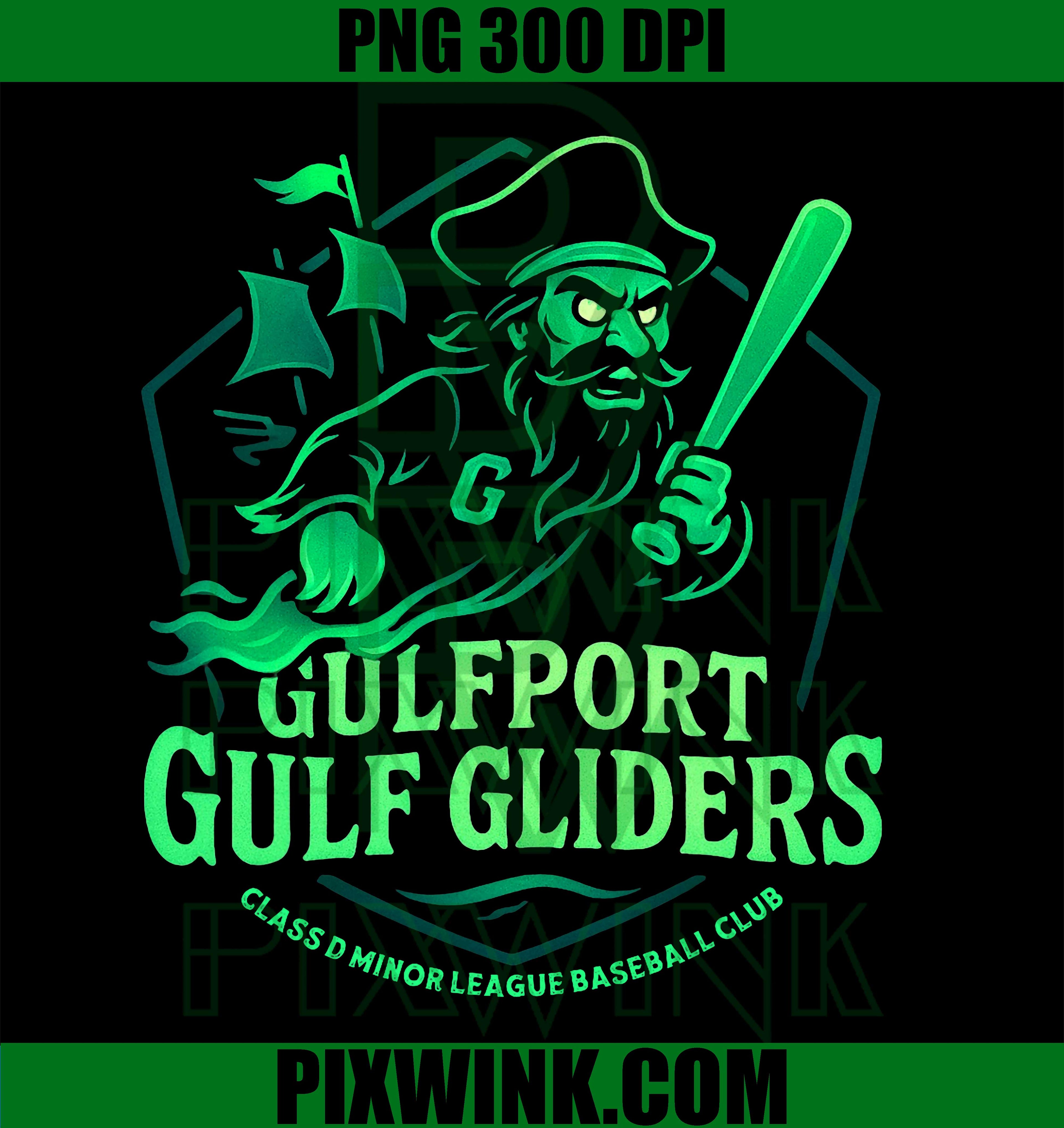 Gulfport Gulf Gliders Baseball PNG, Minor League Team Fan PNG