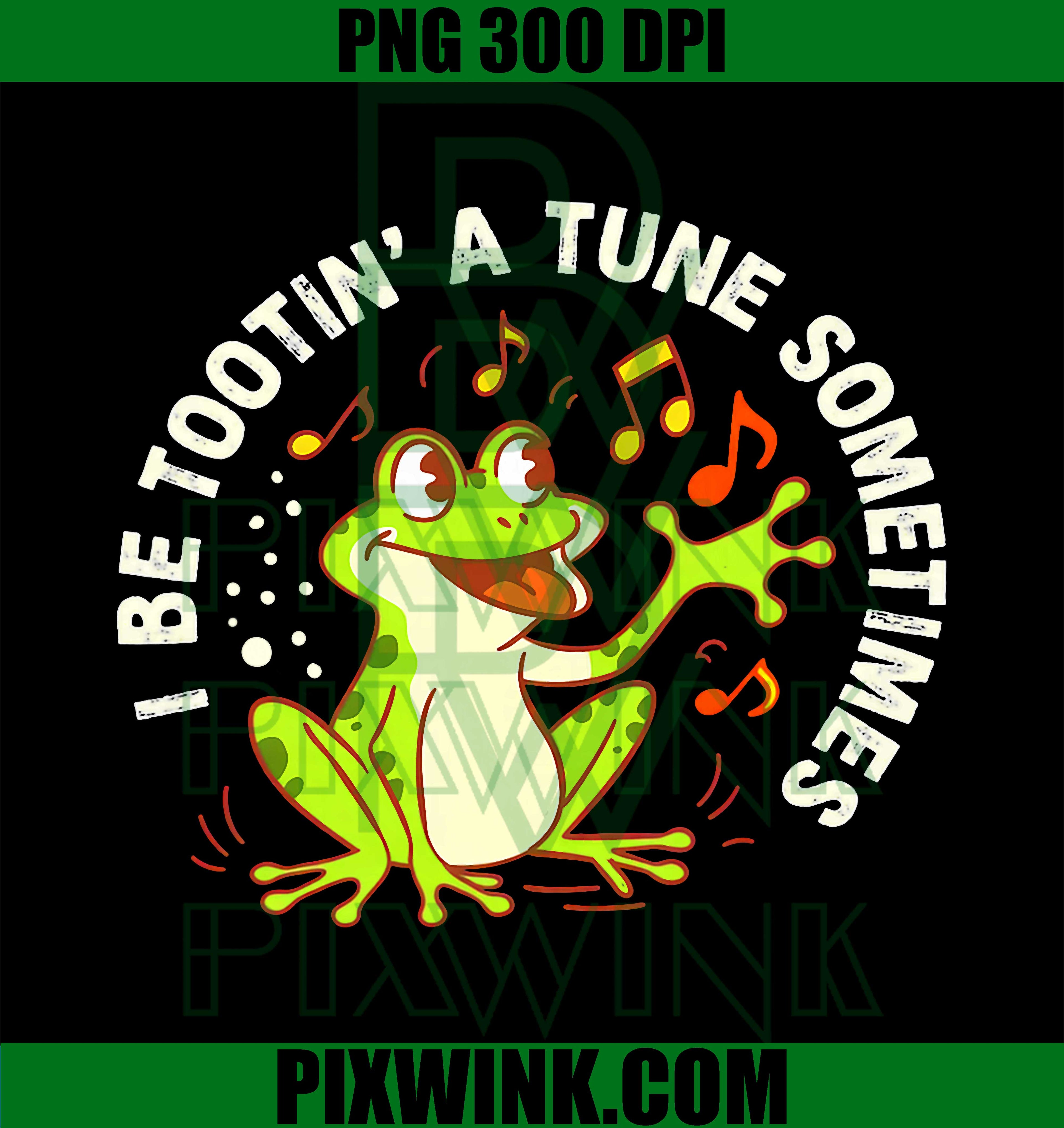 Farting Frog Funny PNG, Musical Fart Joke Frog PNG