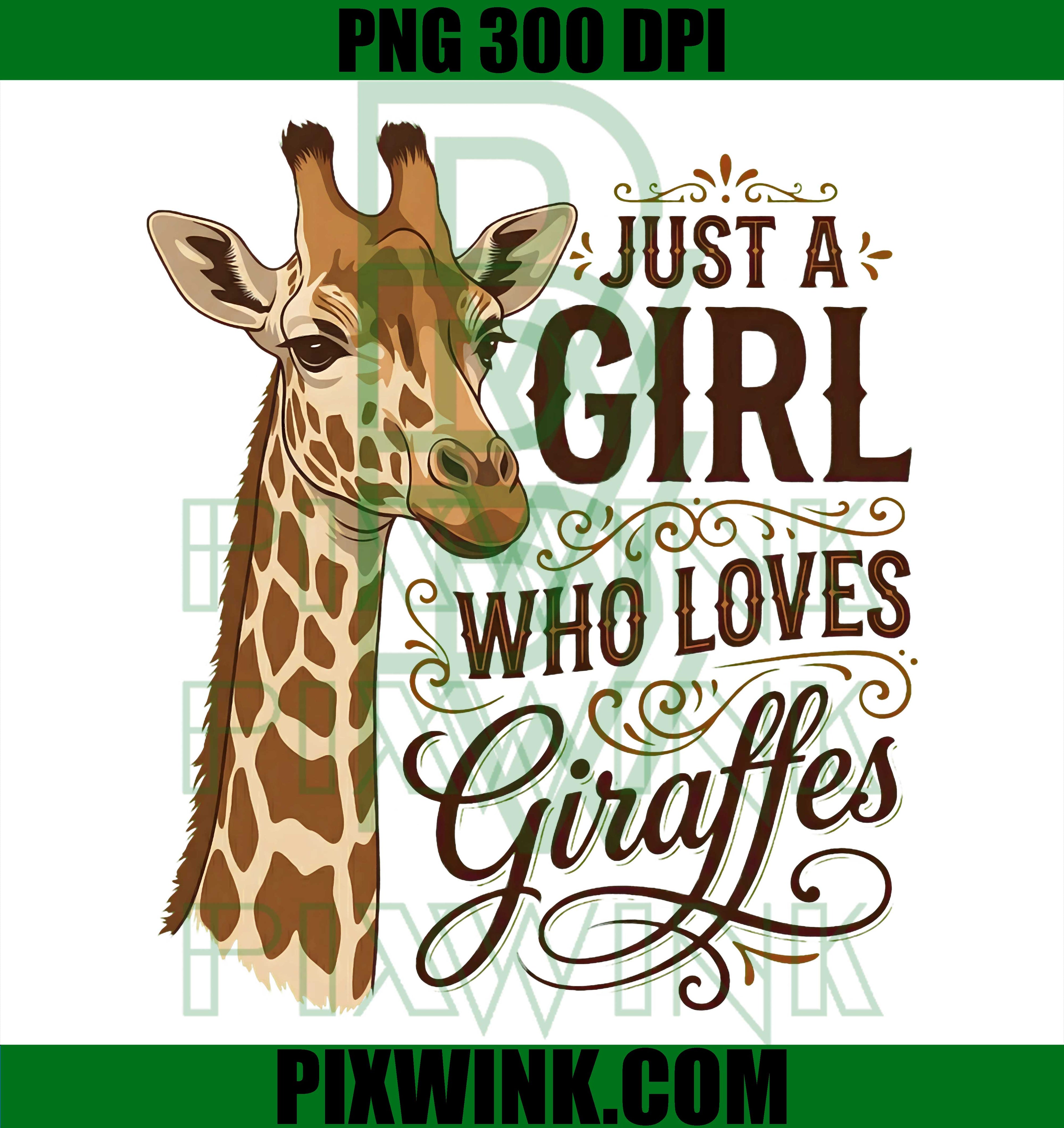 Giraffe Lover PNG, Cute Animal Design PNG, Nature Quote PNG