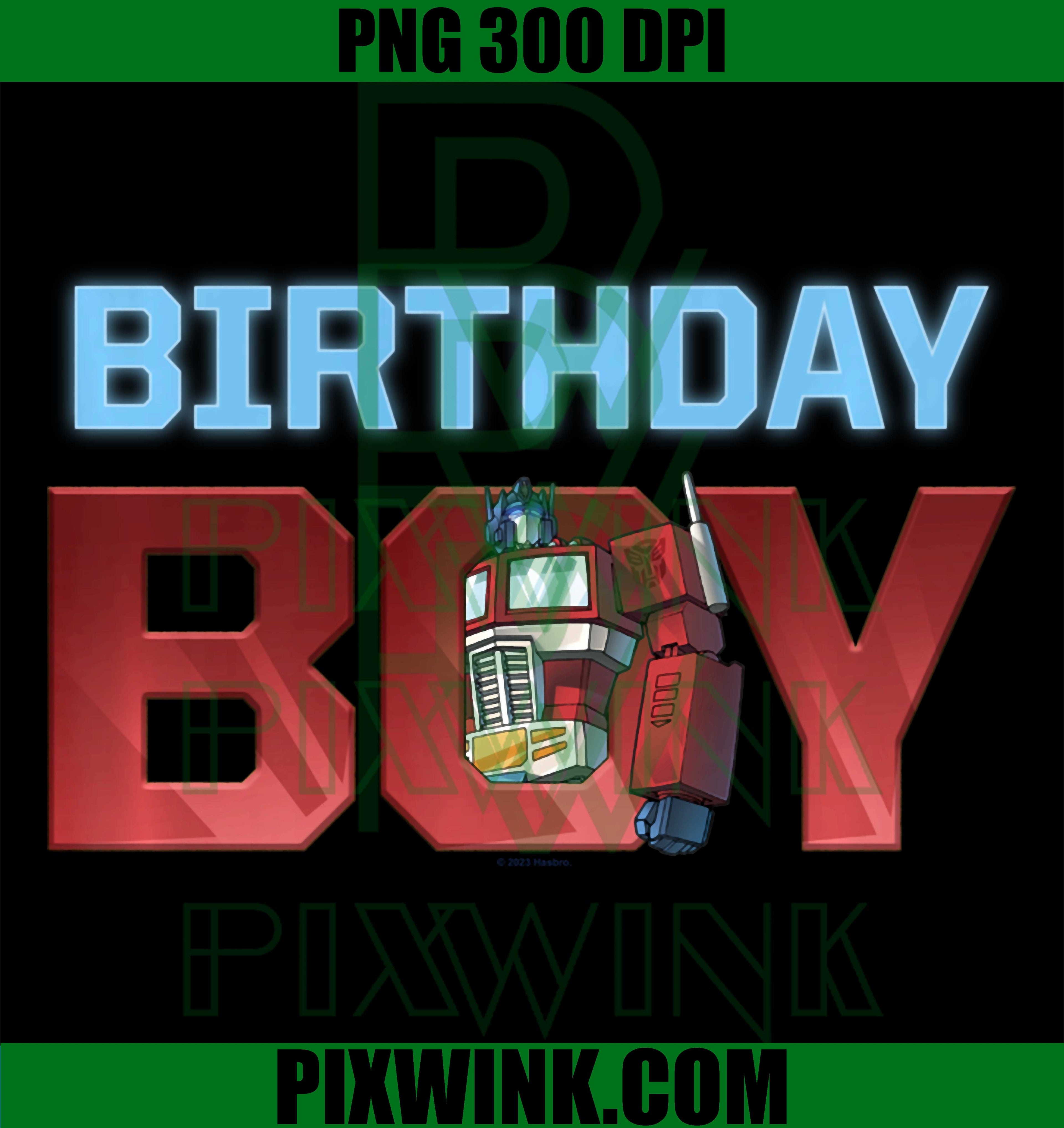 Transformers Birthday Boy PNG, Optimus Prime Logo PNG