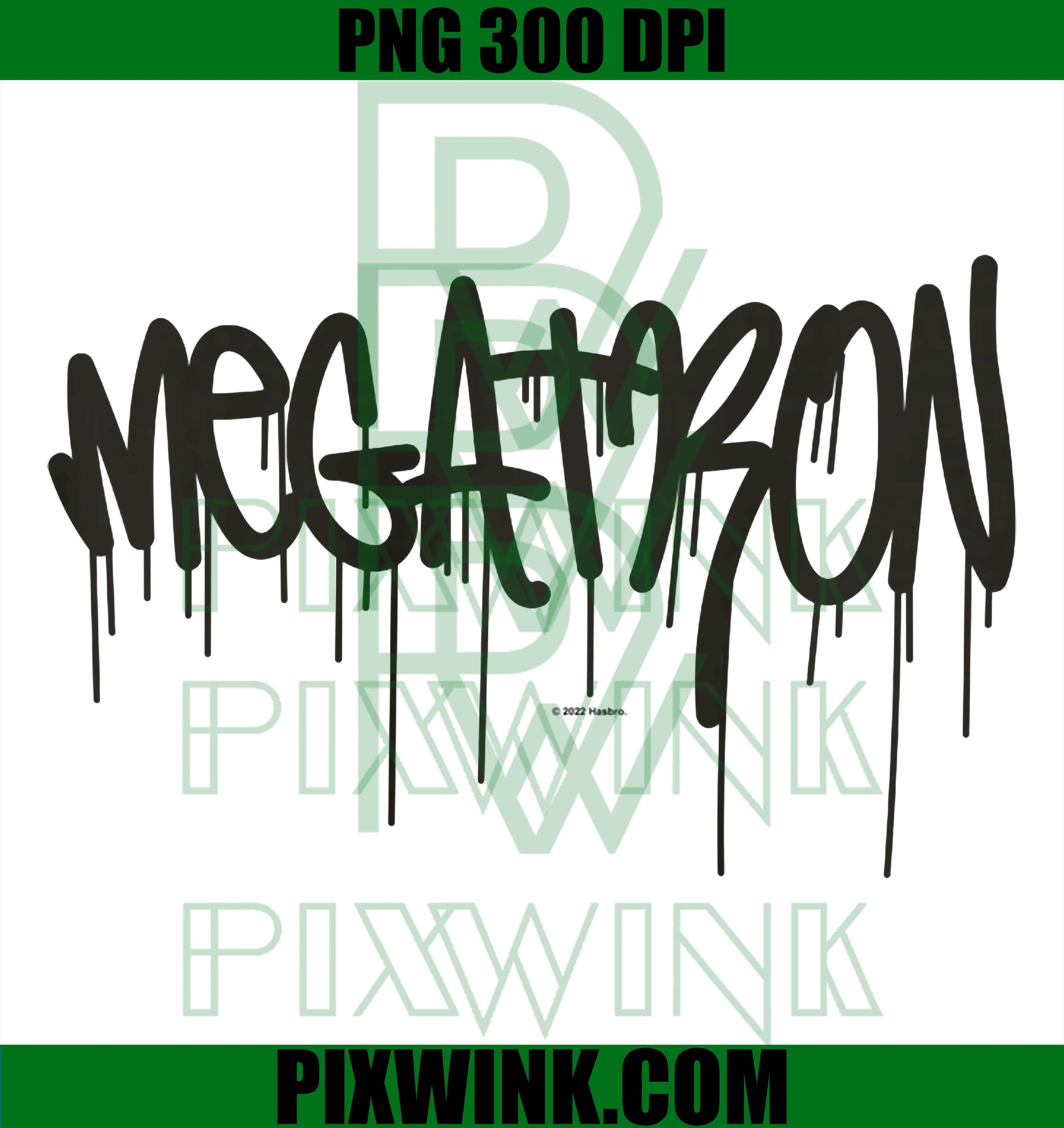 Megatron Graffiti Logo PNG, Transformers Dripping Text PNG