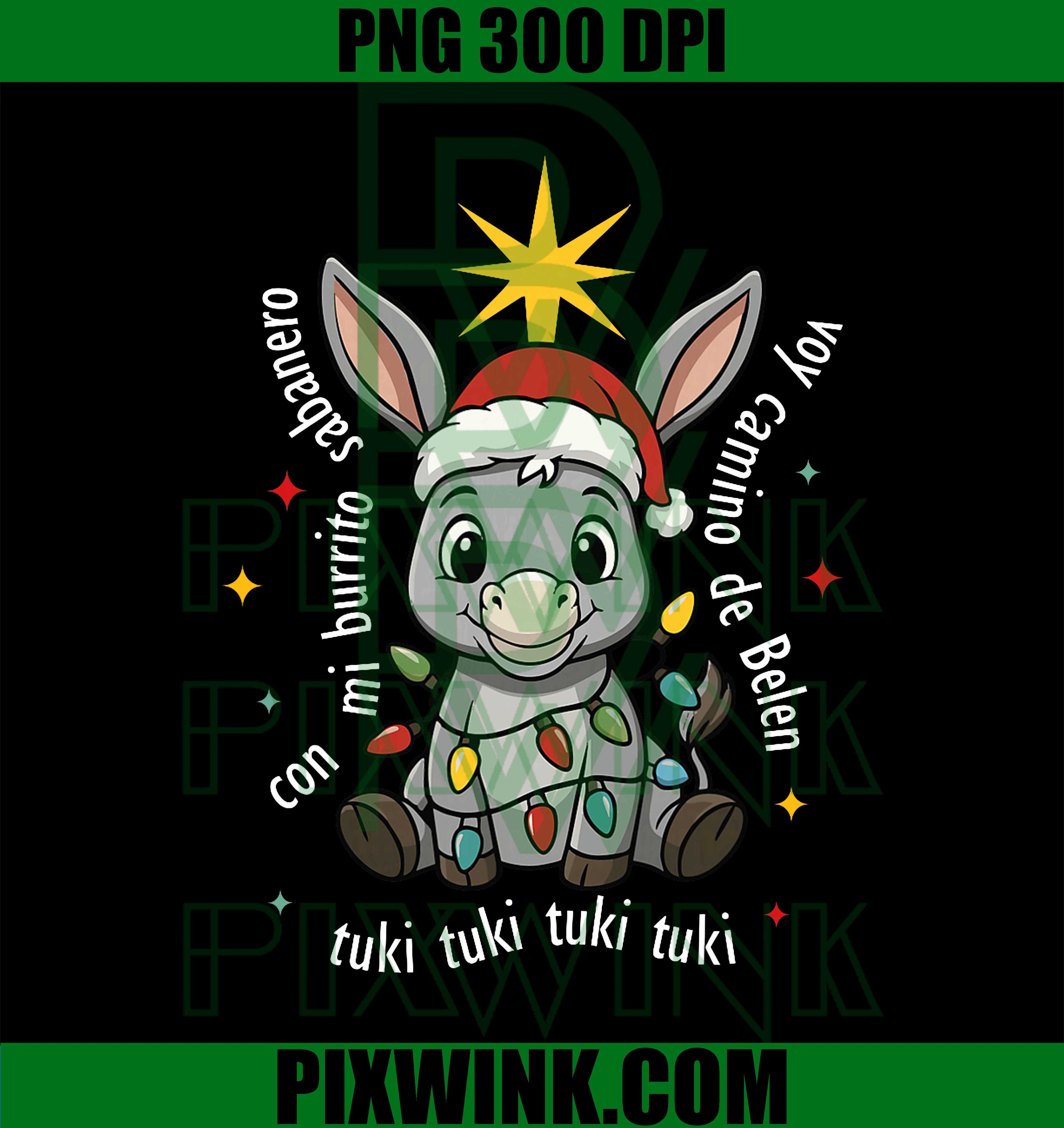 Con Mi Burrito Sabanero Mexican, Tuki Tuki Donkey Latino Xmas PNG