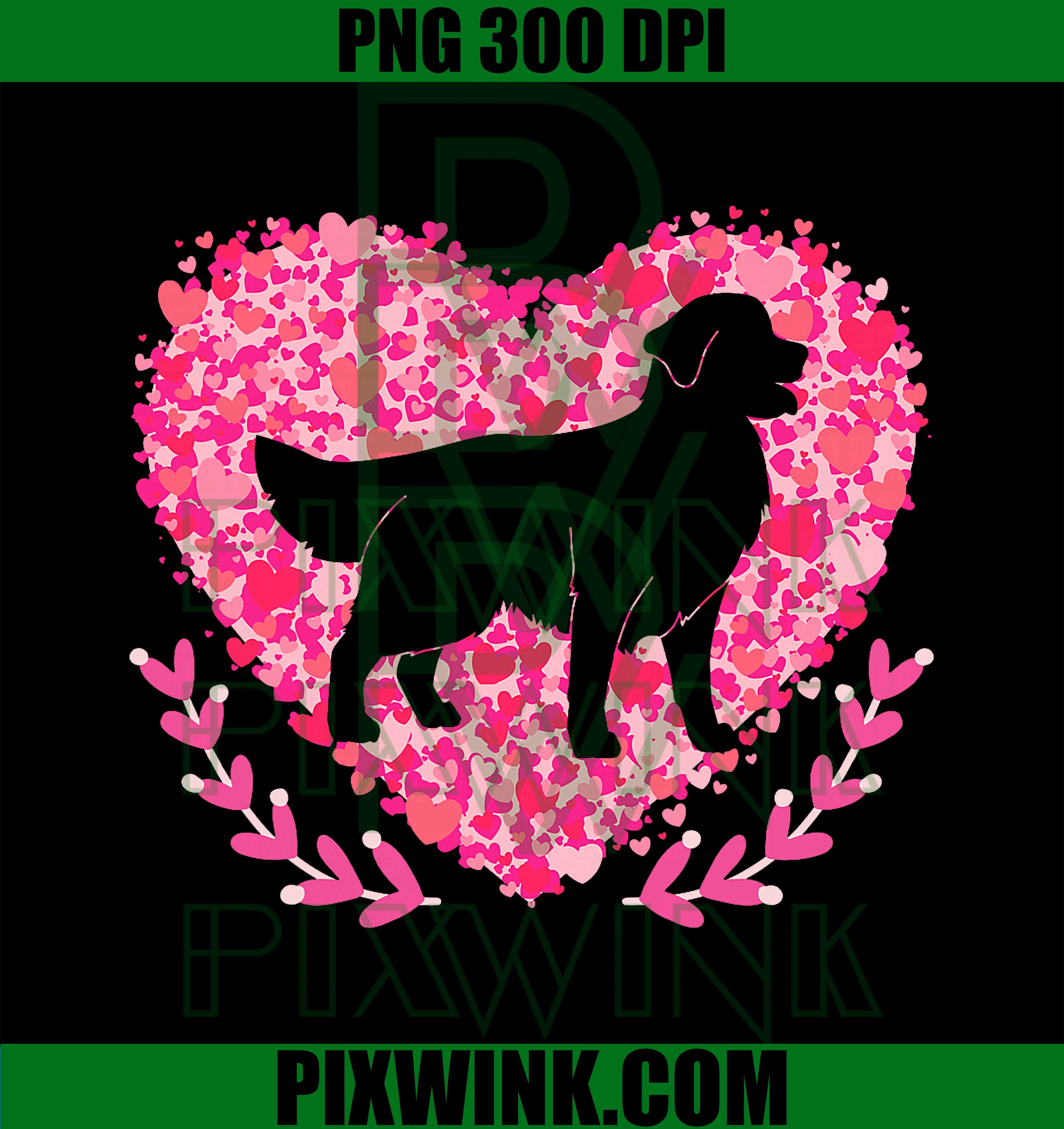 My Dog is My Valentine Heart PNG, Pet Animal Lover Funny PNG