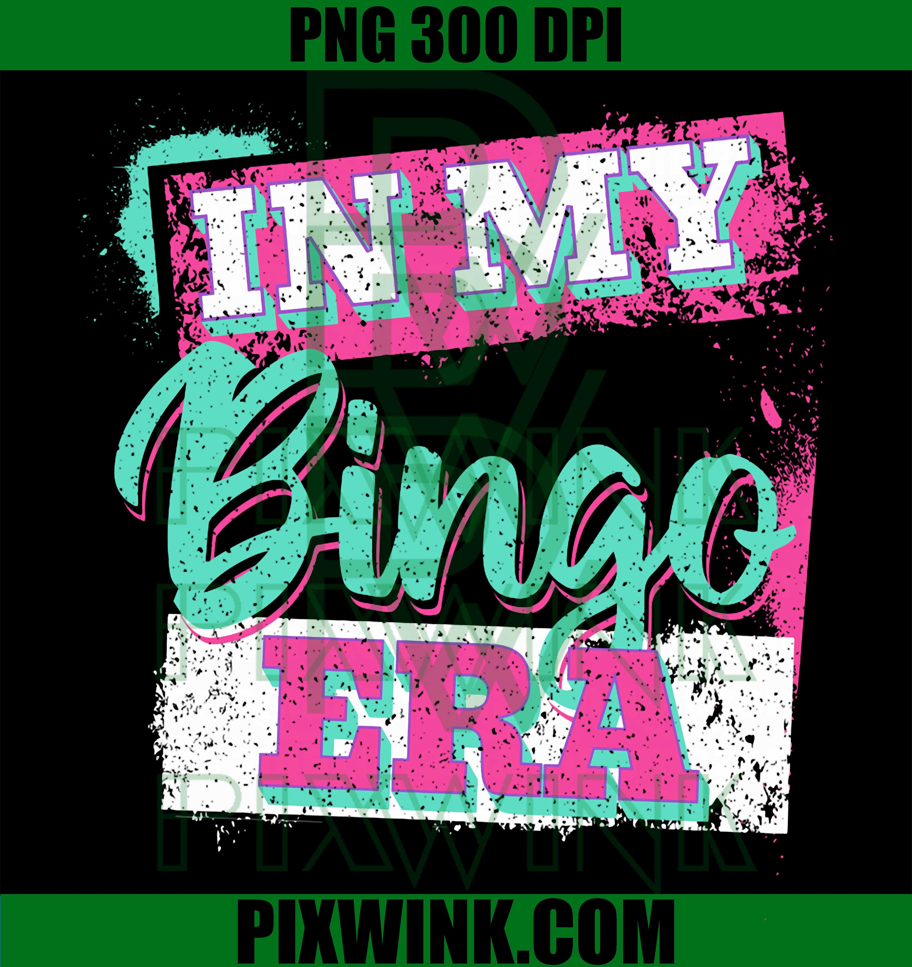 Bingo Era PNG, Retro Game Design PNG, Funny Party Quote PNG
