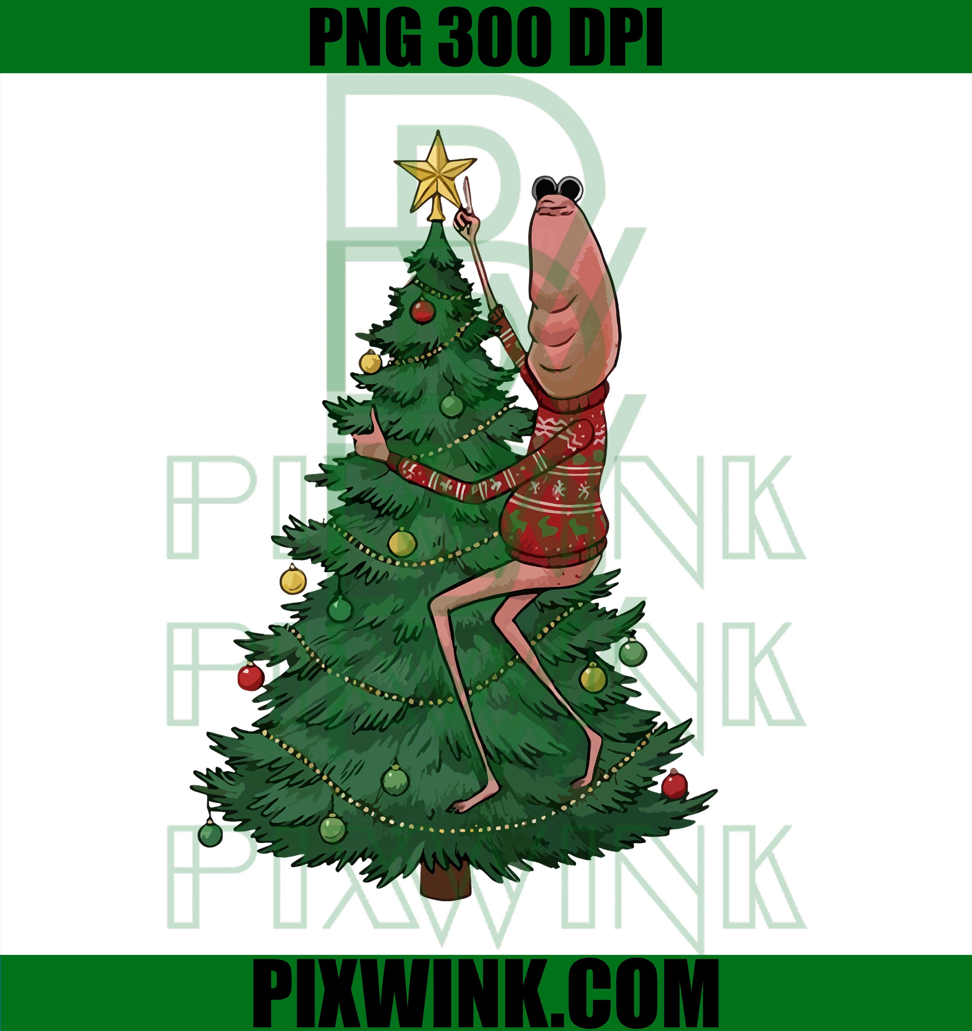 Funny Embroidered Marcus The Worm Christmas Meme PNG