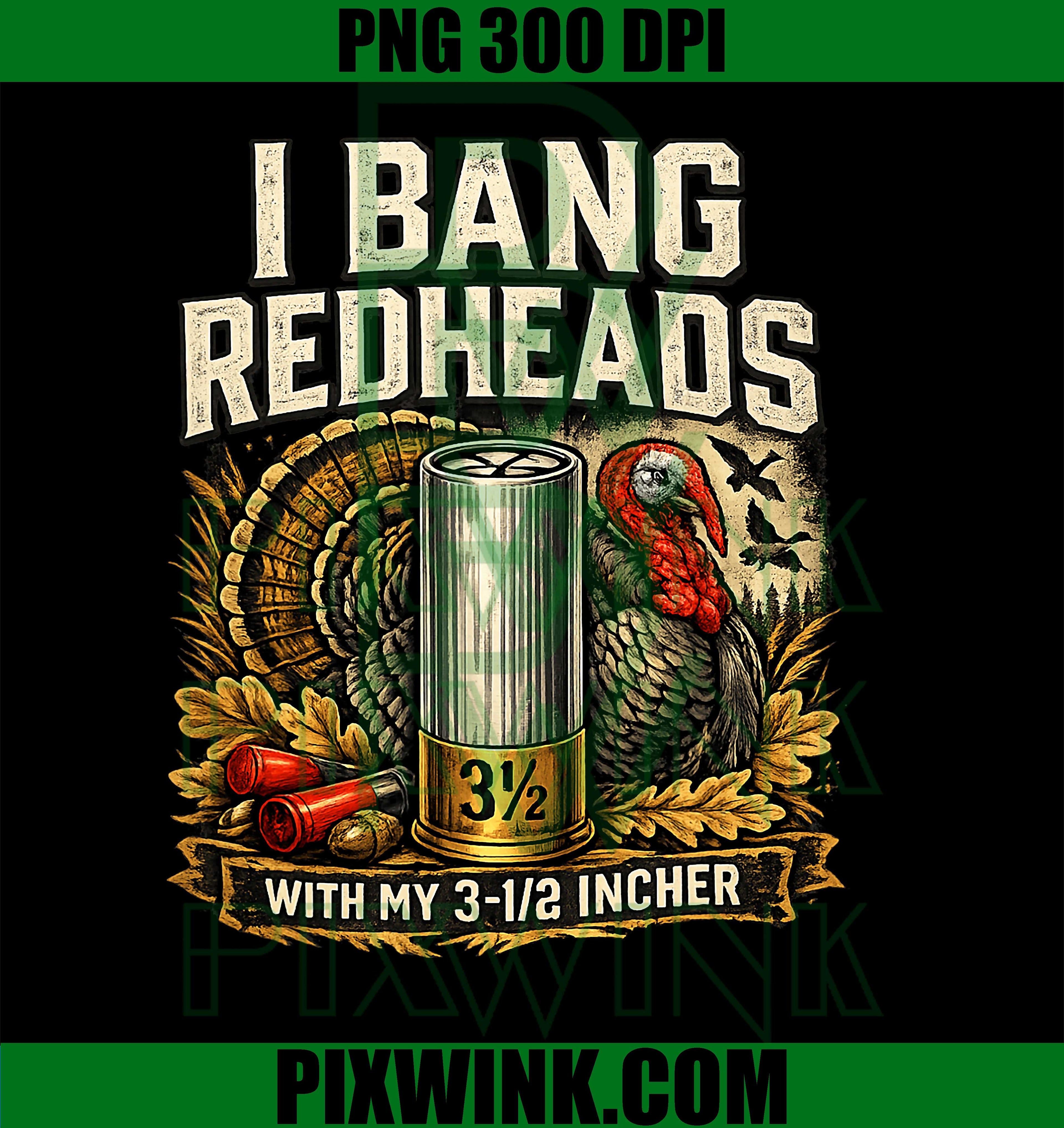 Turkey Hunting Gobbler PNG, Redheads Outdoorsman Meme PNG