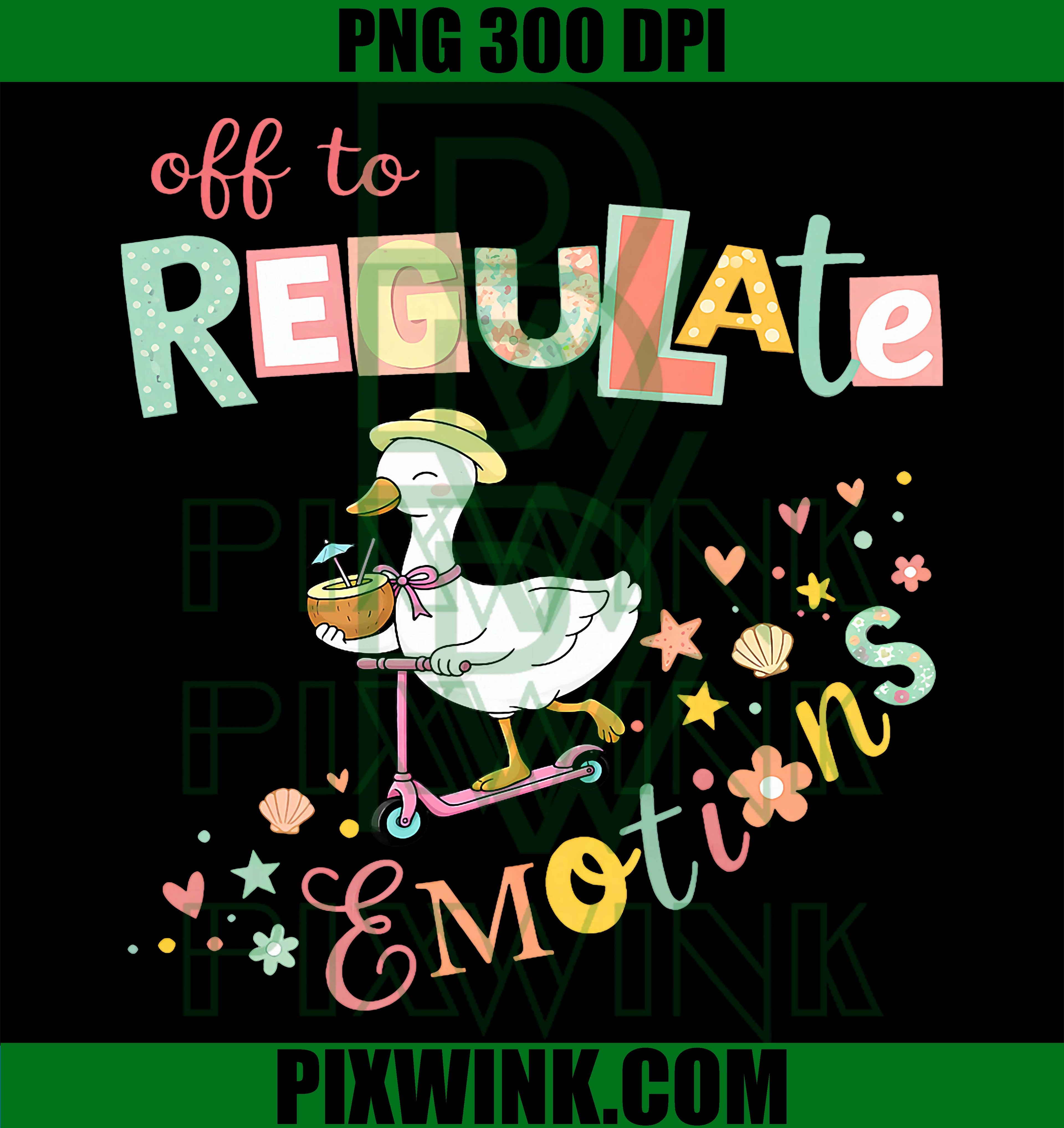 Mental Health Goose Meme PNG, Regulate Emotions Funny Design PNG