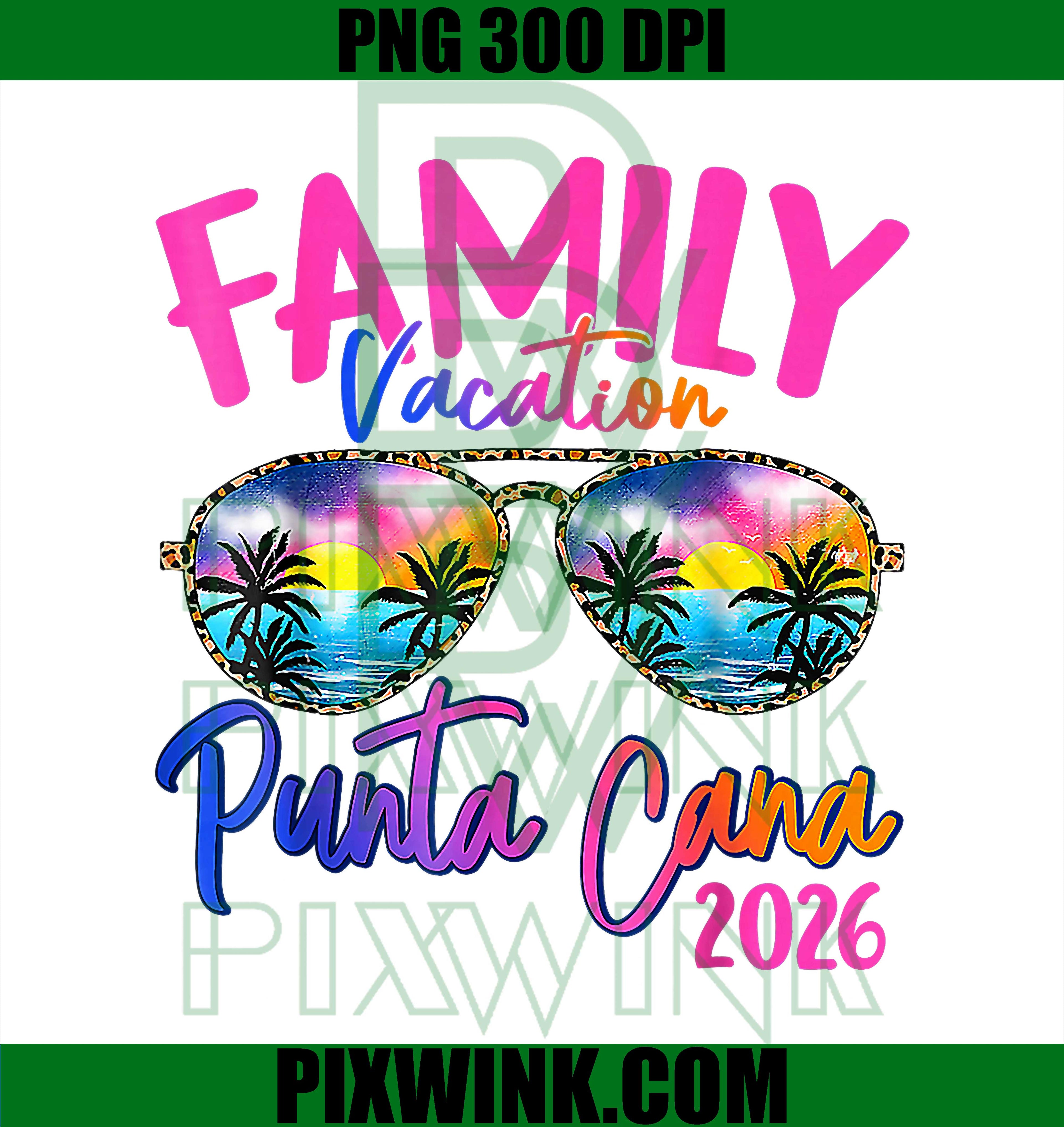 Punta Cana Vacation PNG, Family Holiday 2026 PNG, Summer Trip PNG