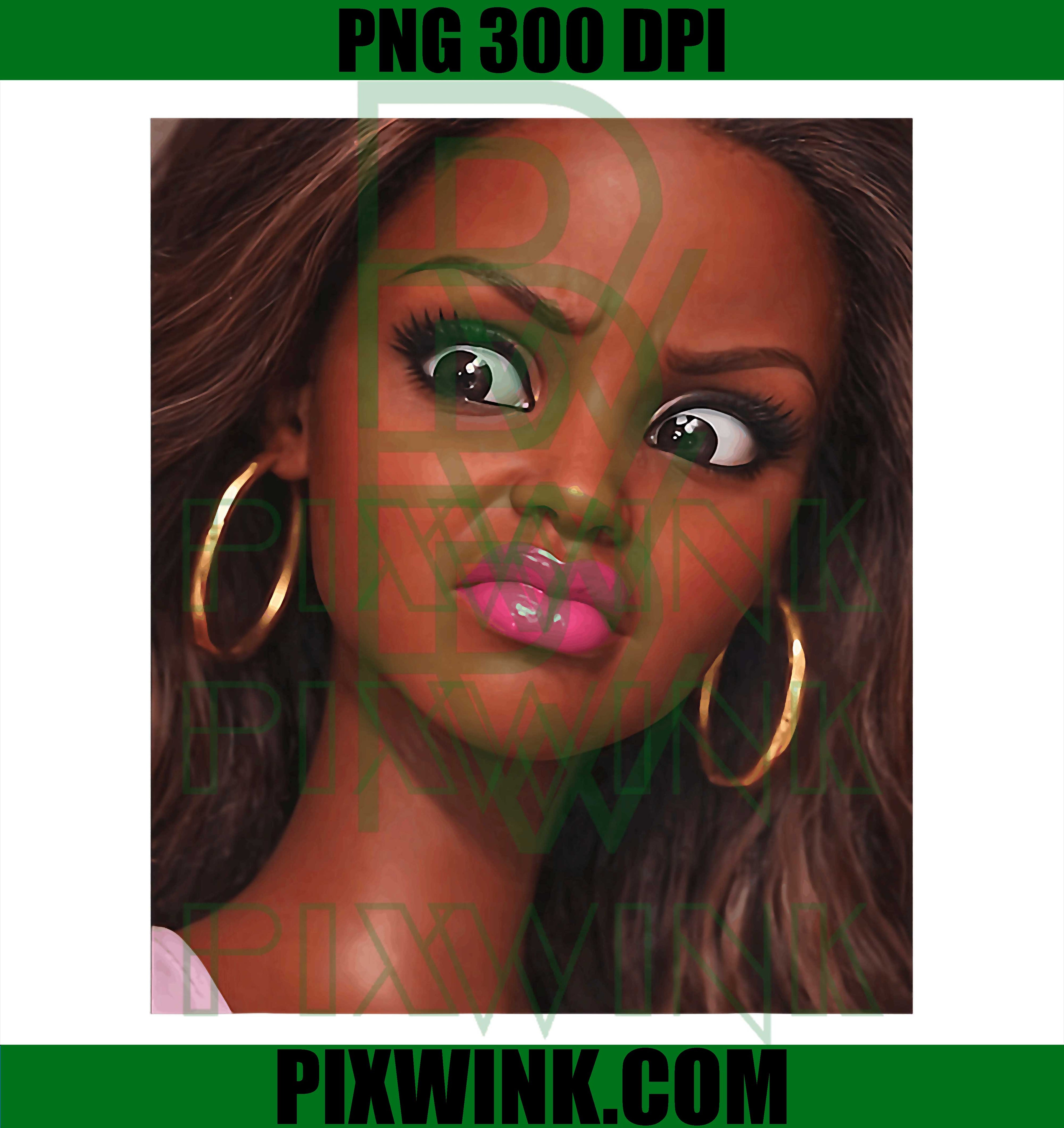 Creepy Doll Meme PNG, Funny Expression Face PNG Sarcastic Design