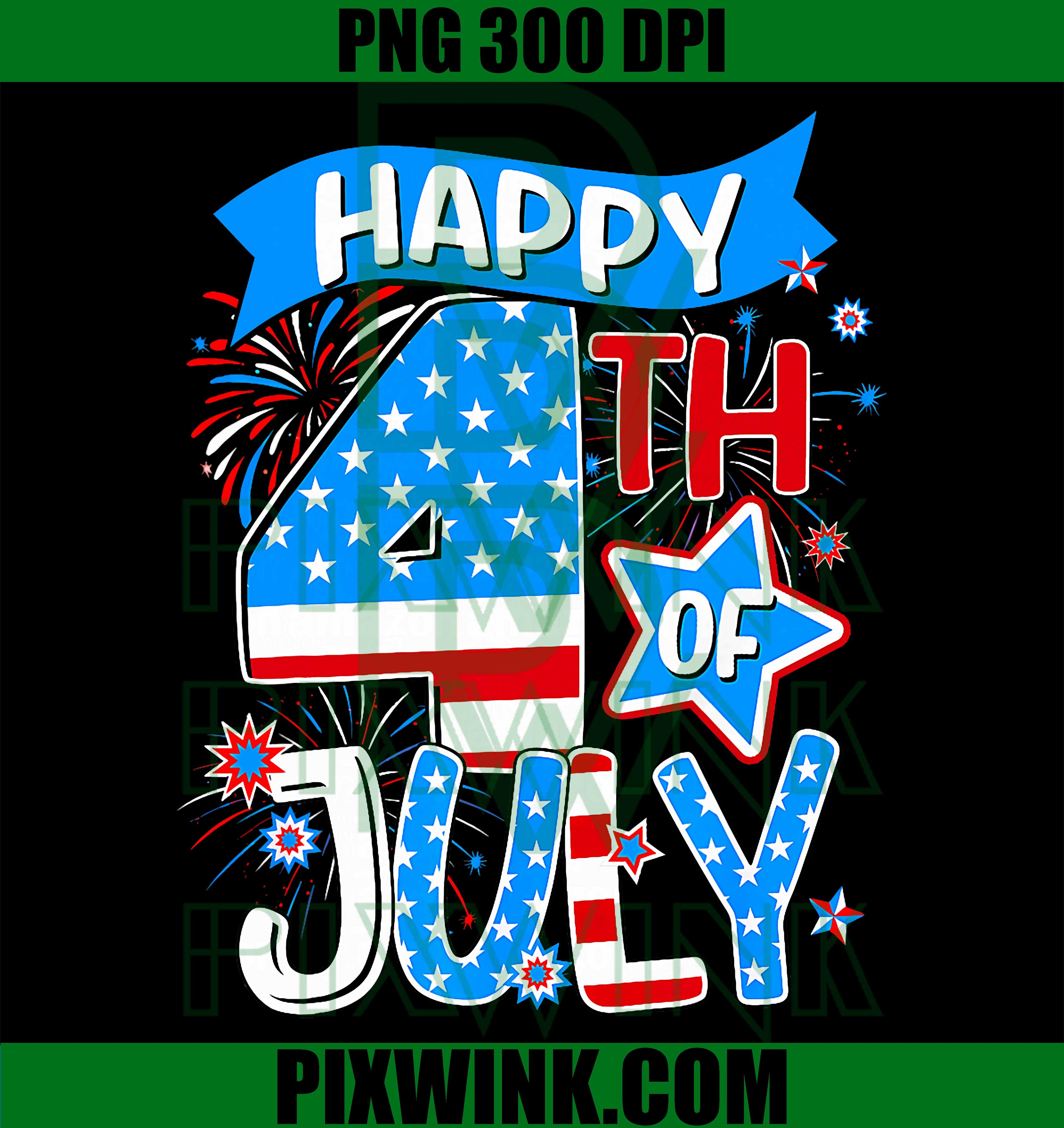 Happy 4th Of July Patriotic PNG, American Flag Independence Day PNG