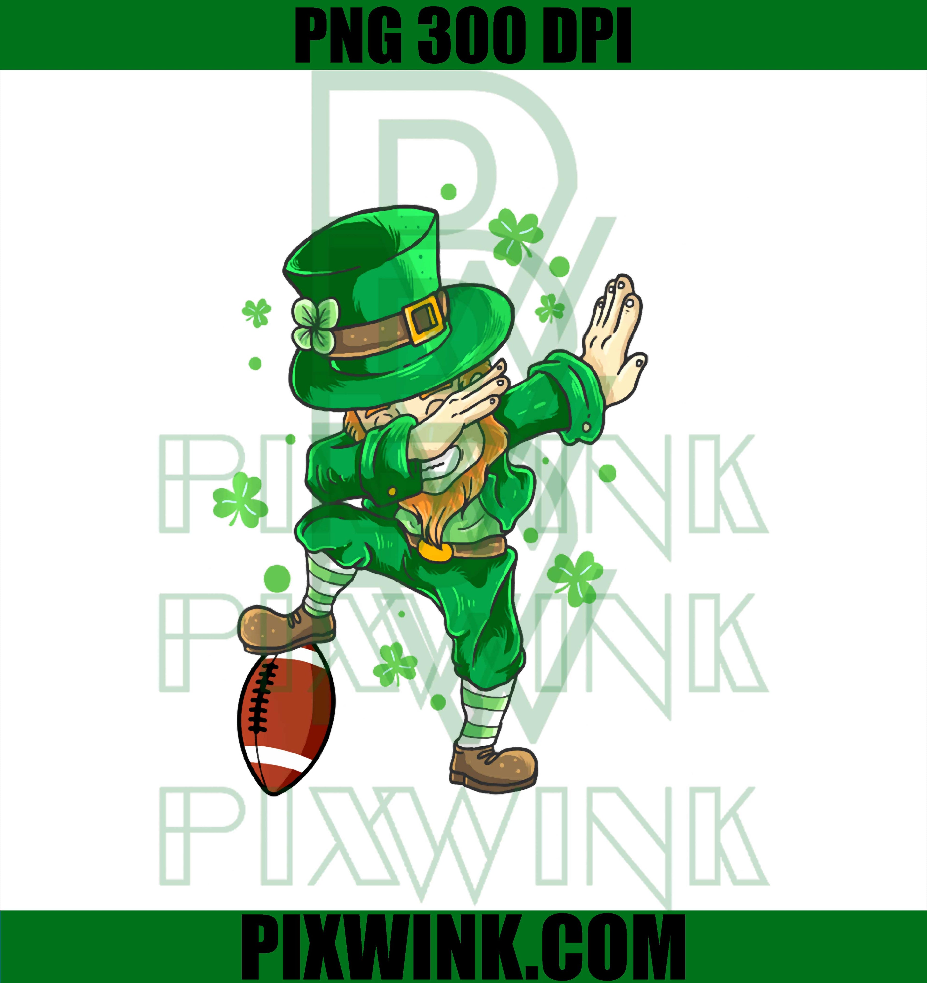 Leprechaun Football Dabbing PNG, St Patrick's Day Dabbing PNG