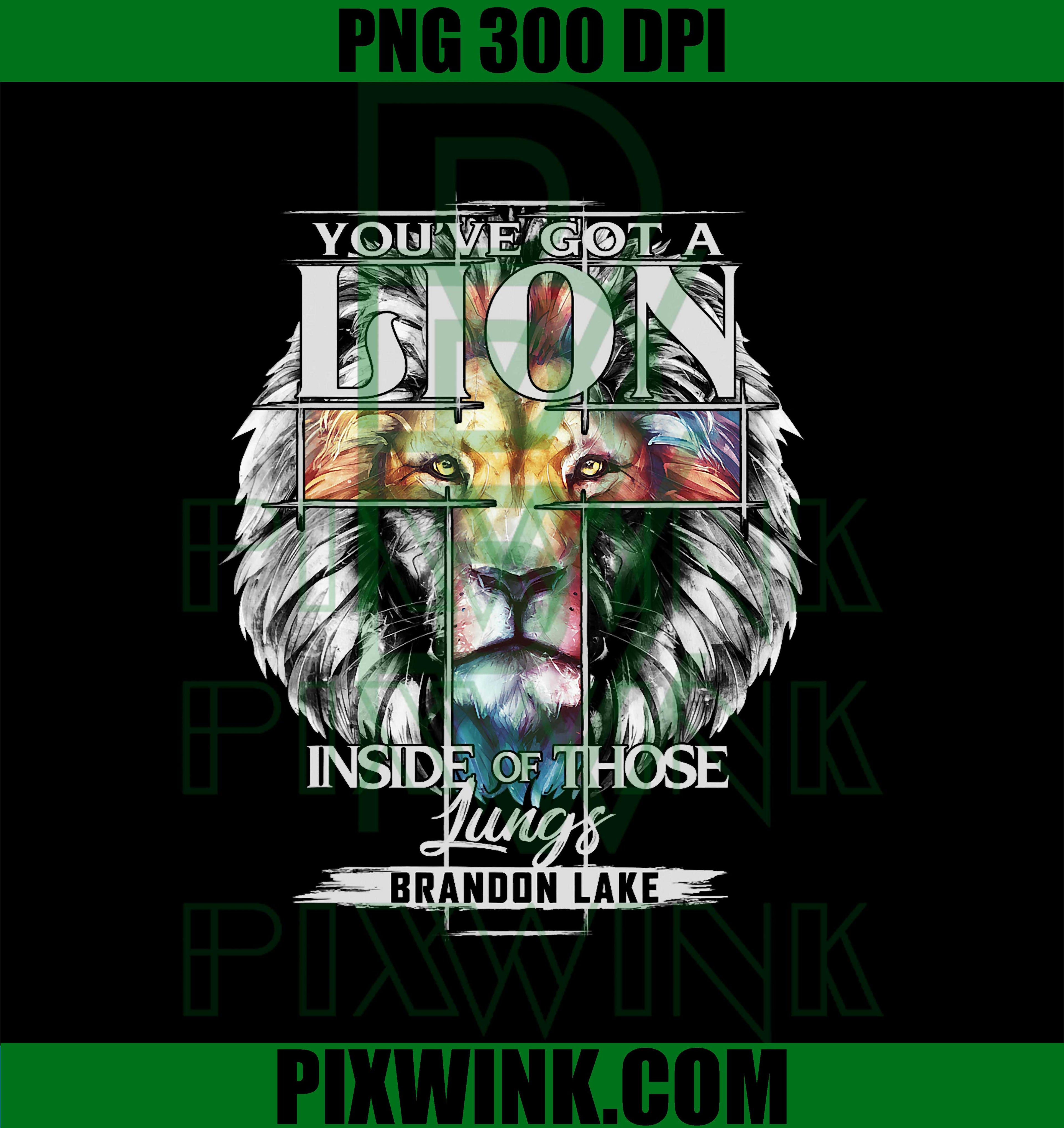 Let Your Lion Out Brandon Lake Merch Praise Jesus PNG