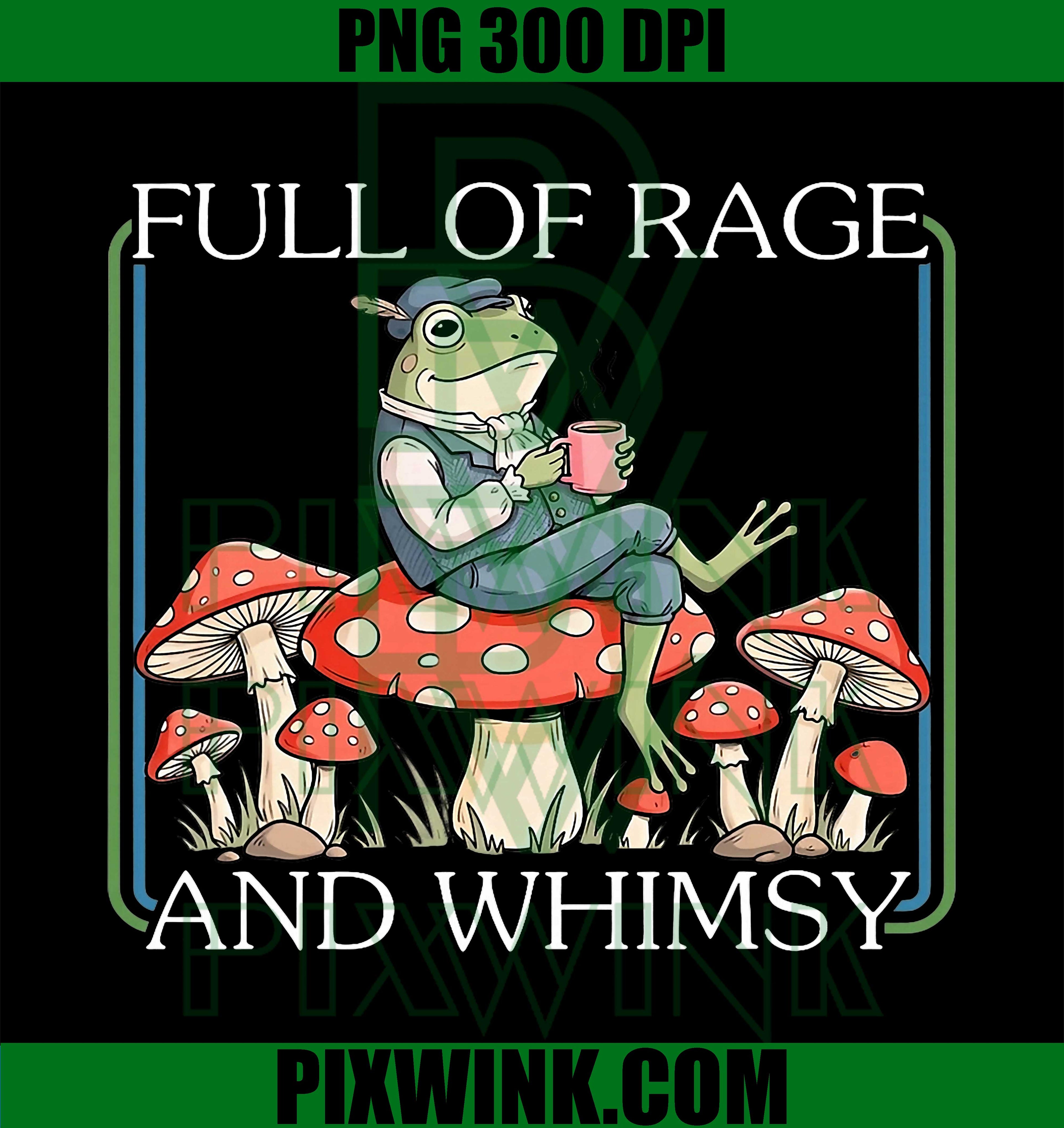Frog Rage PNG, Whimsy Meme PNG, Funny Frog PNG
