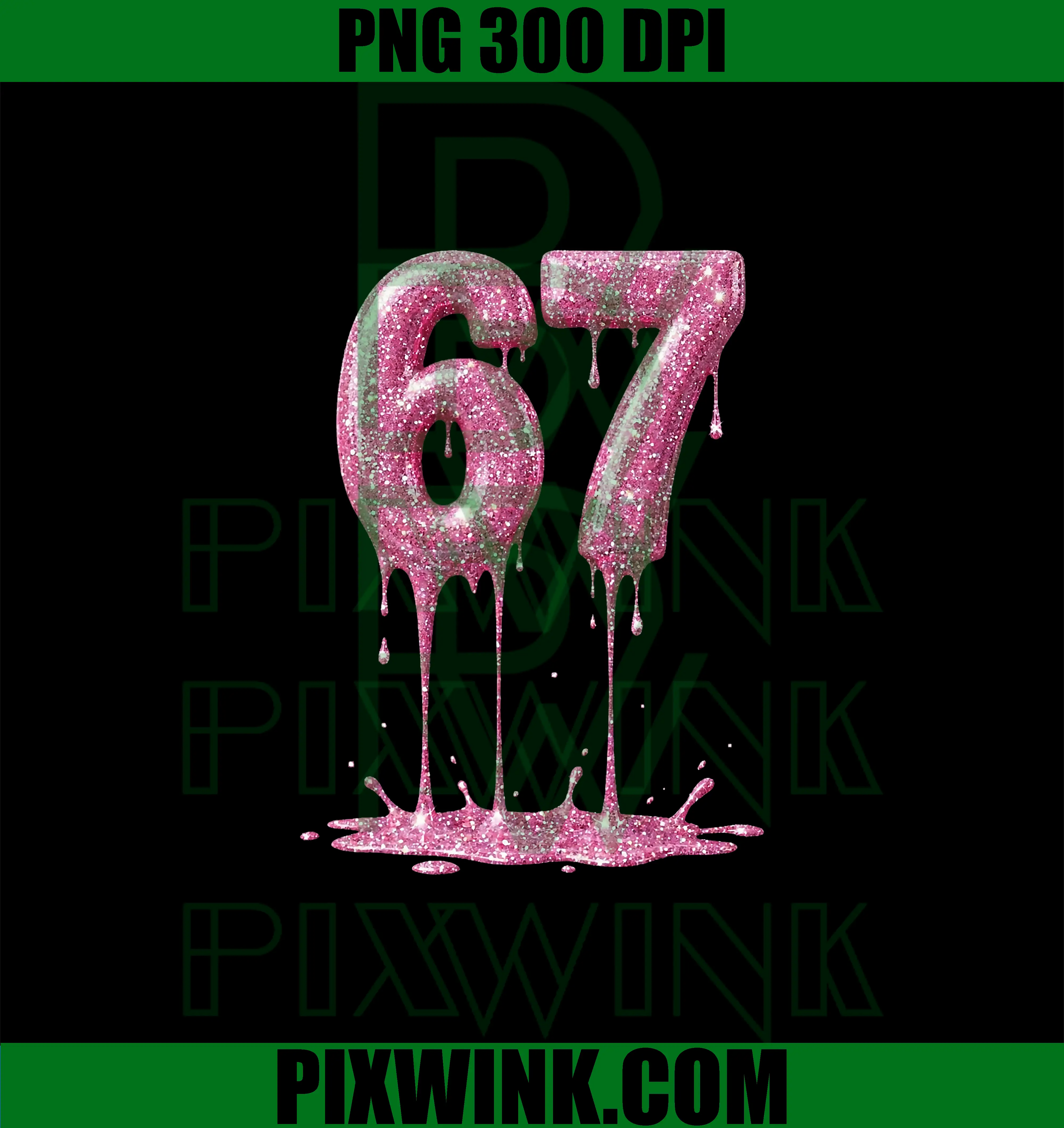 67 Dripping PNG, 6 7 Funny Meme 6-7 PNG