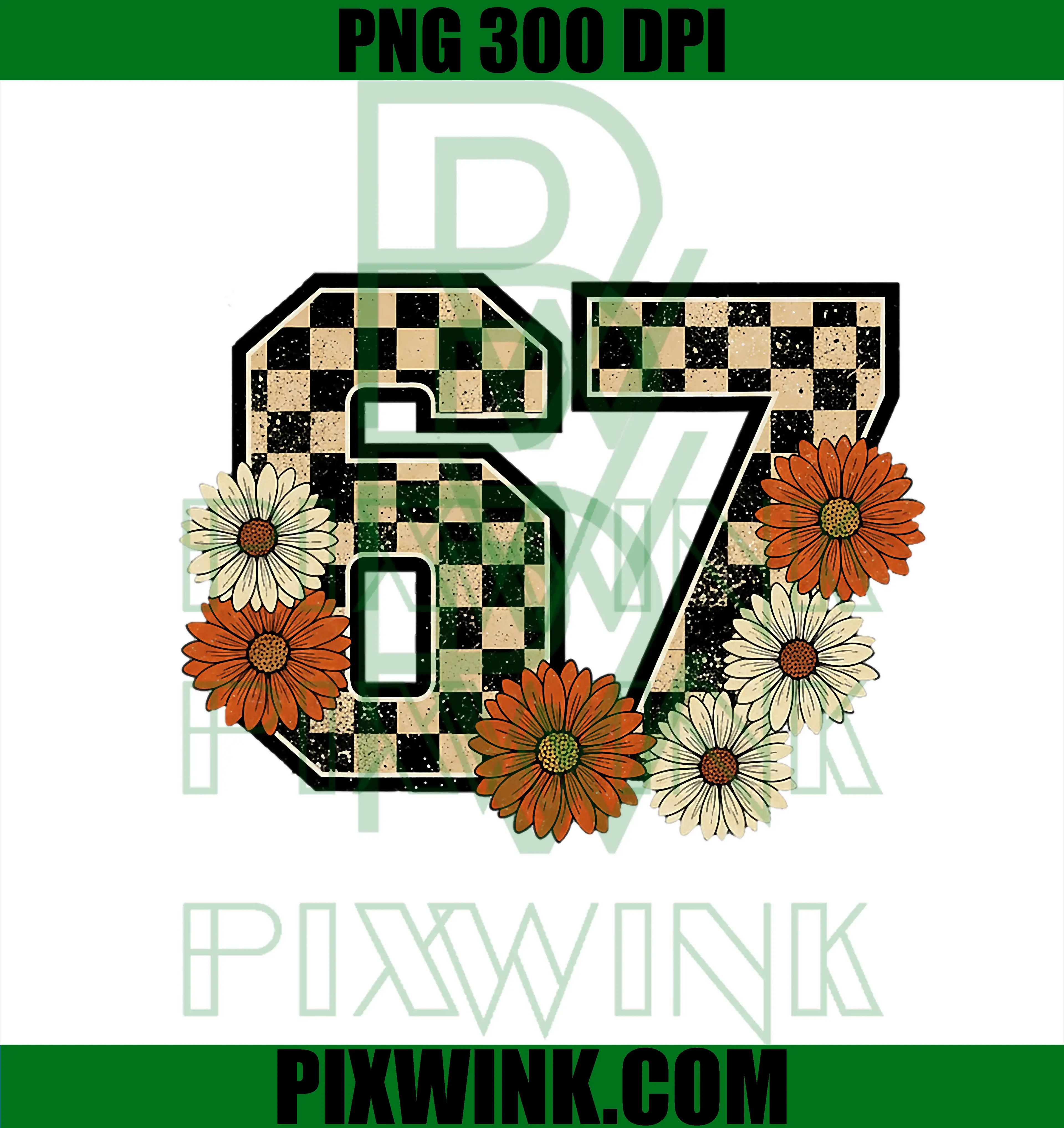 6 7 Retro Fall Meme PNG, 67 Trendy PNG, Retro Fall Meme PNG