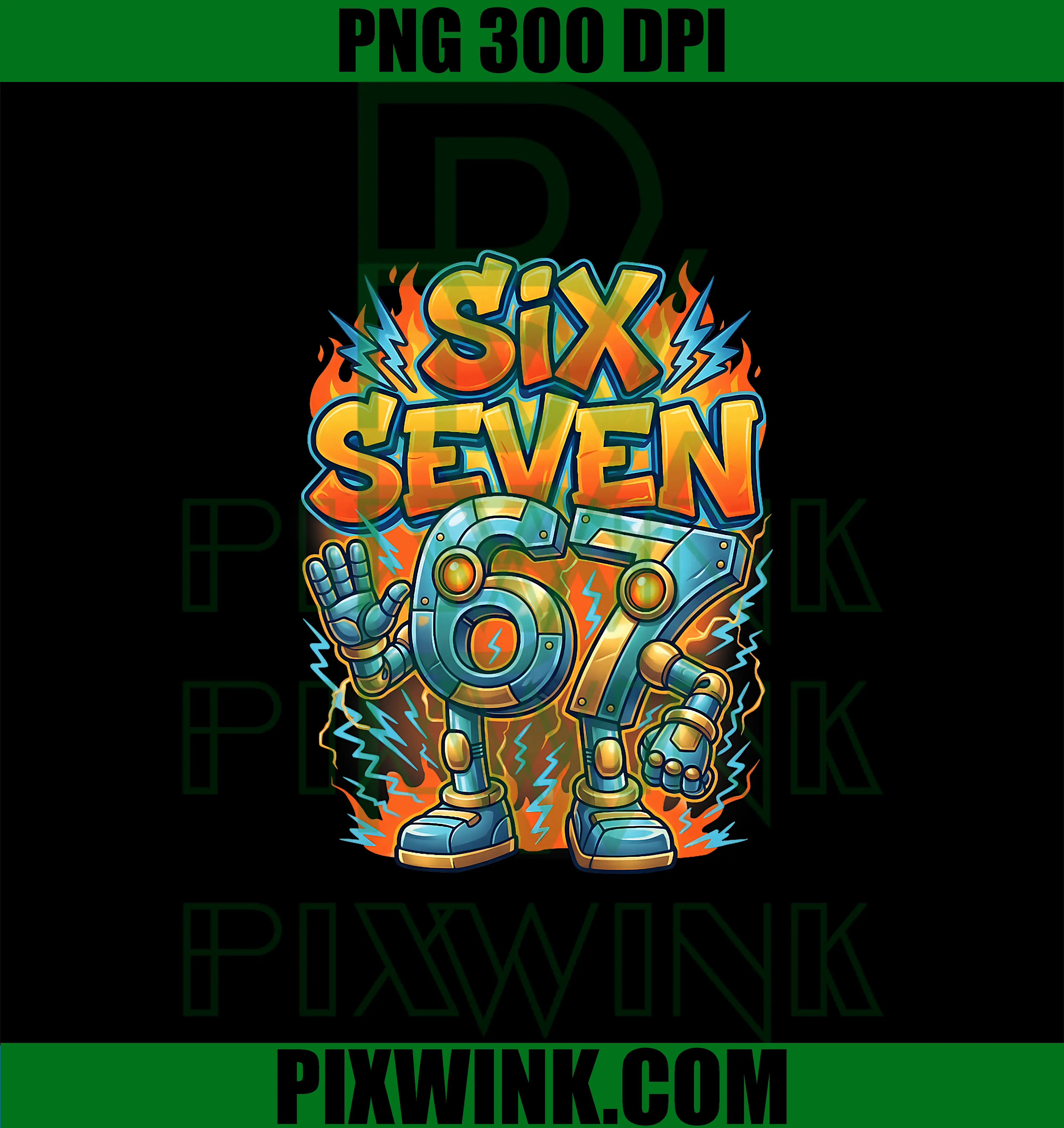 6-7 Funny Brainrot Gaming PNG, 67 Six Seven Meme PNG – pixwink.com