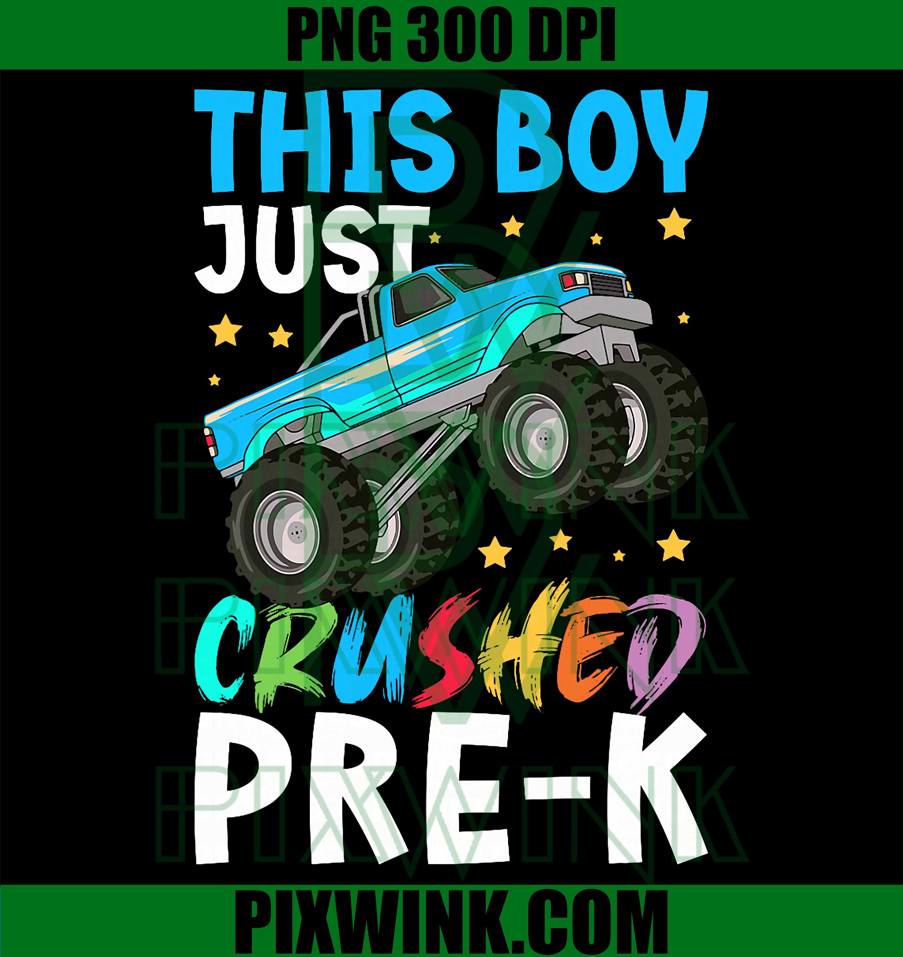 Crushed Pre-K PNG, Last Day Preschool PNG Graduation Design
