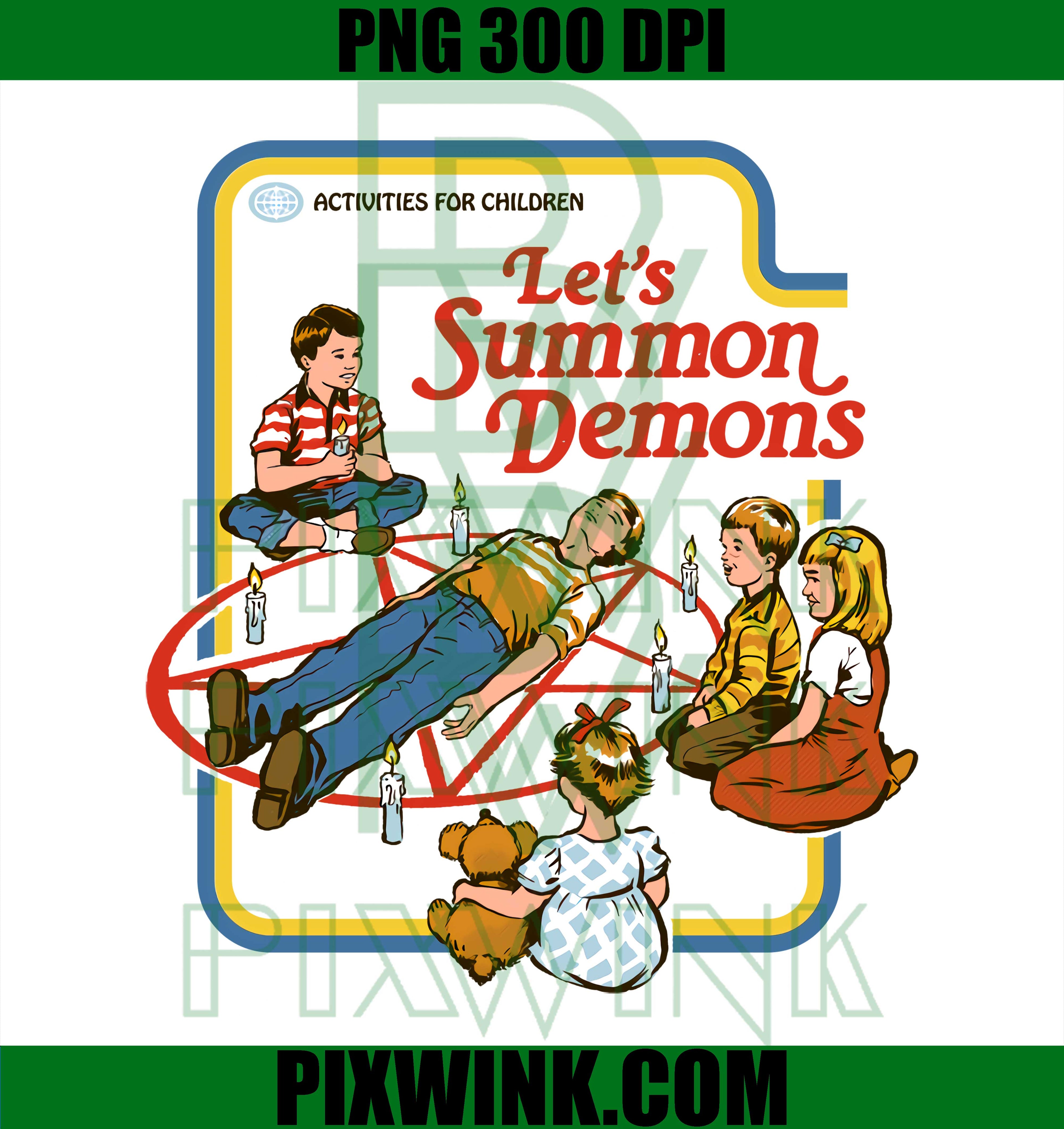 Let's Summon Demons PNG, Stranger Things PNG
