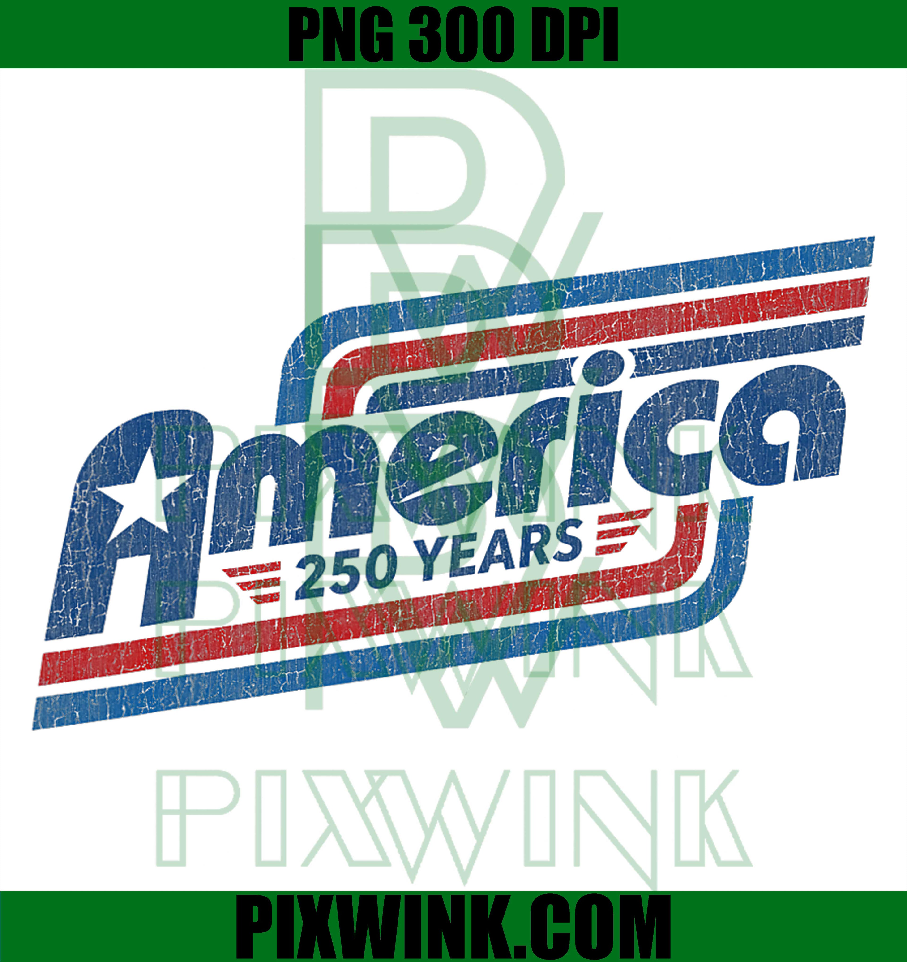 USA 2026 Retro Tee PNG, America 250 Years PNG, 1776 250th Anniversary PNG