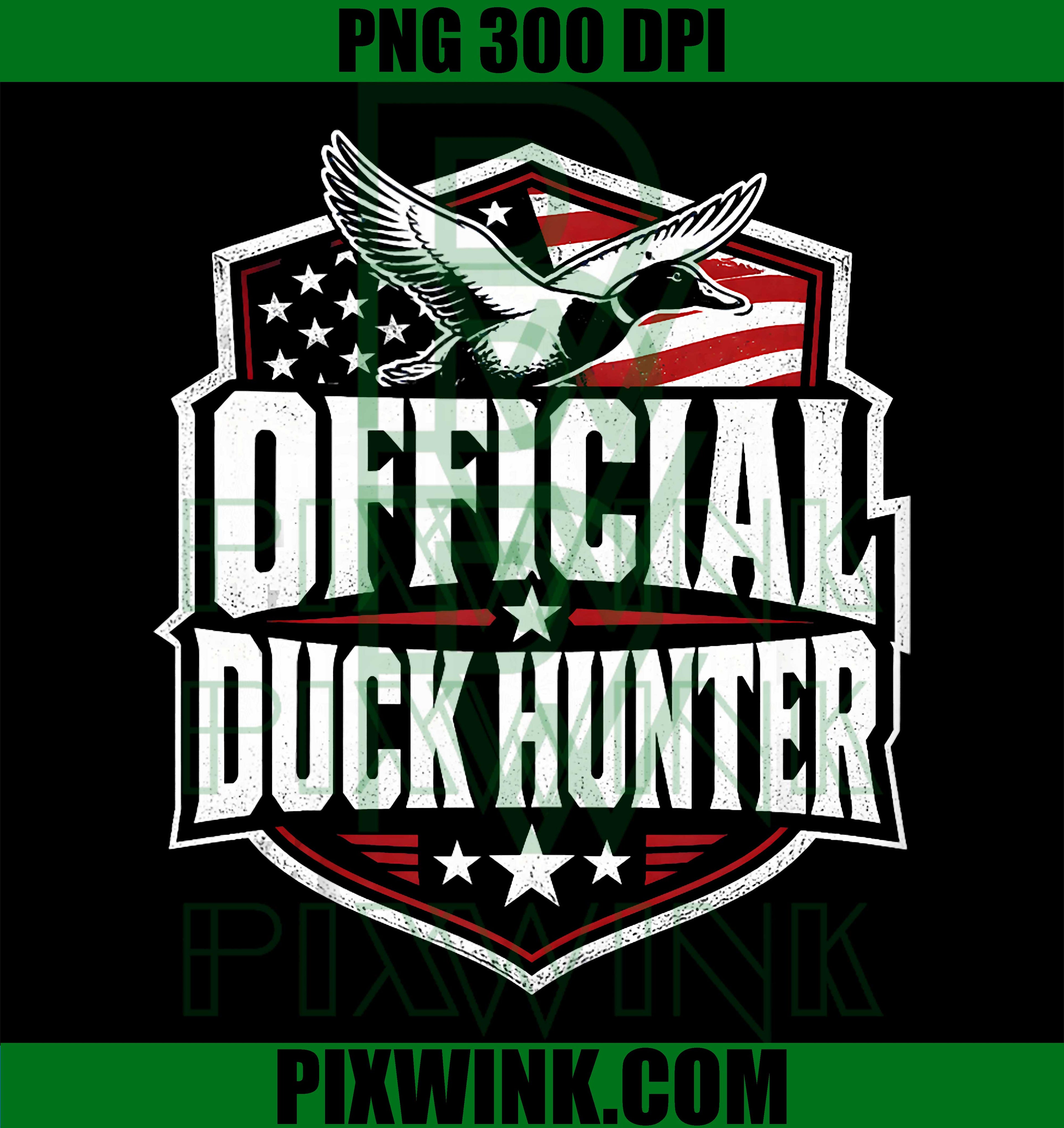 Official Duck Hunter PNG, Patriotic Duck Hunting USA PNG