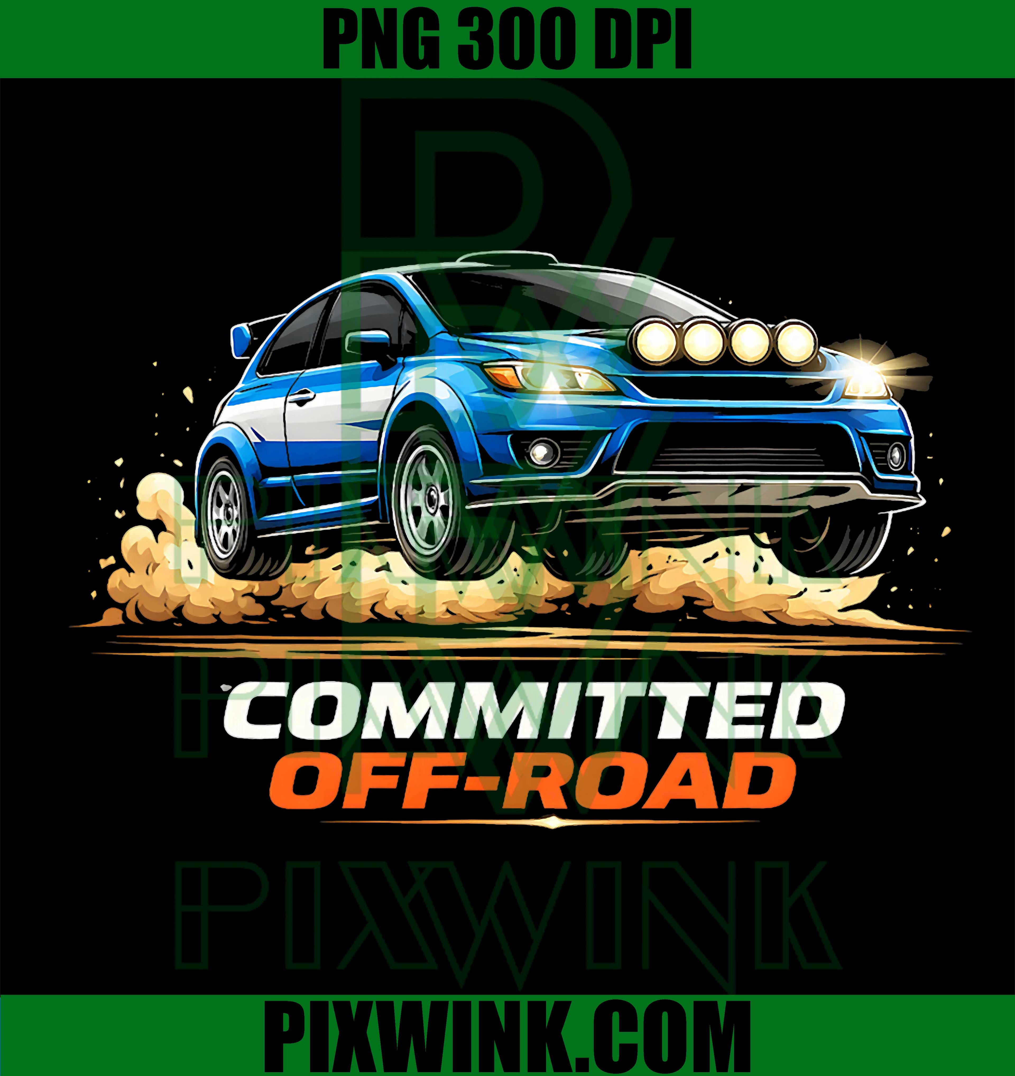 Committed Off-Road Rally PNG, Dirt Trail AWD Rally Car PNG