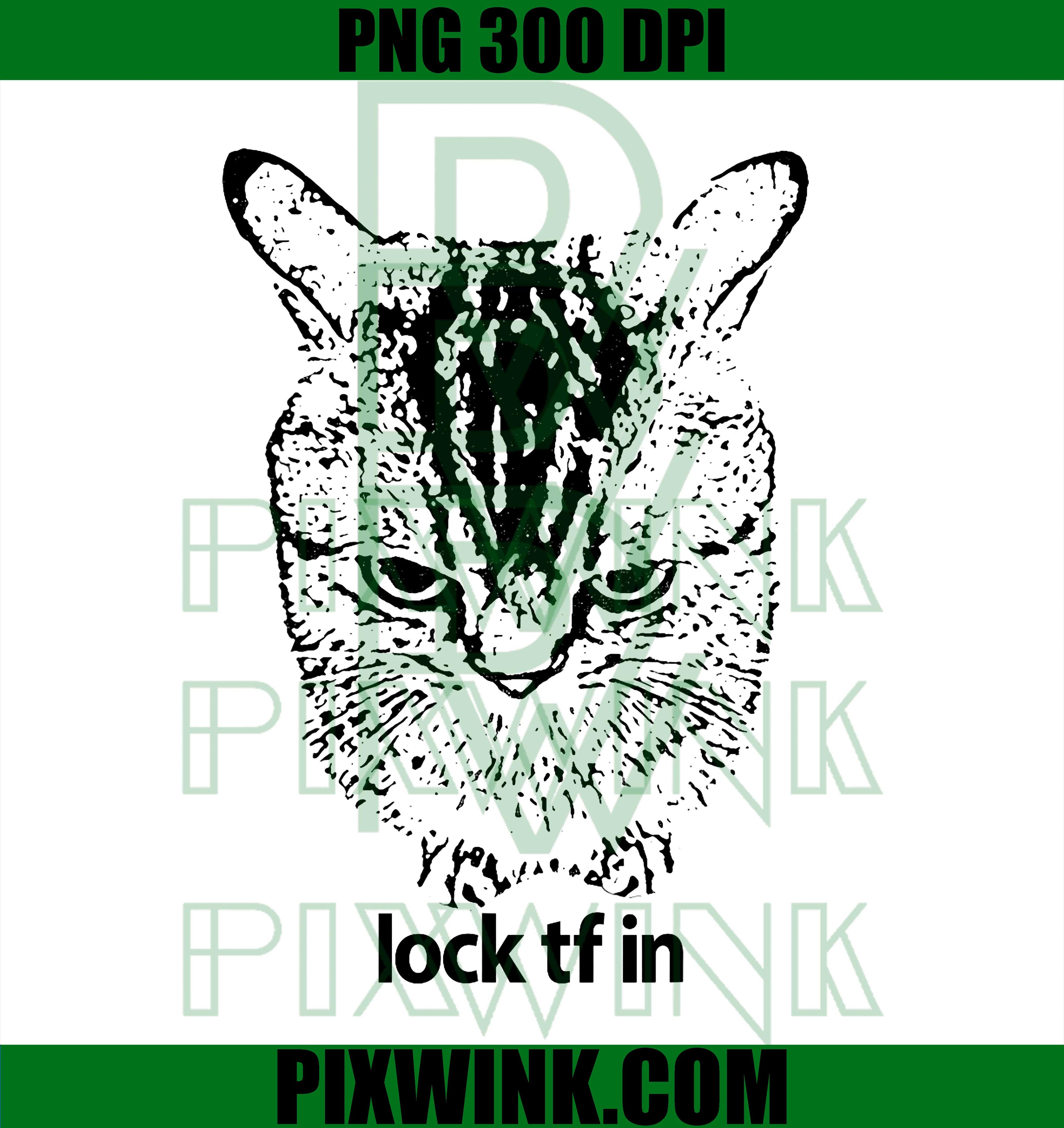 Lock Tf In Funny Cat Meme PNG, Gym Cat Humor Retro Design PNG