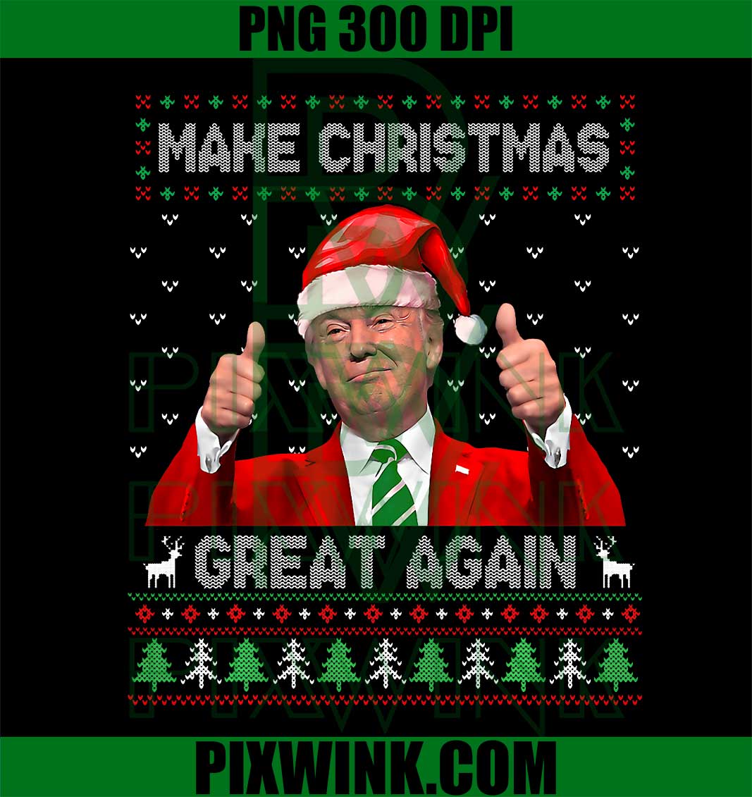 Make Christmas Great Again, Xmas Funny Politics PNG