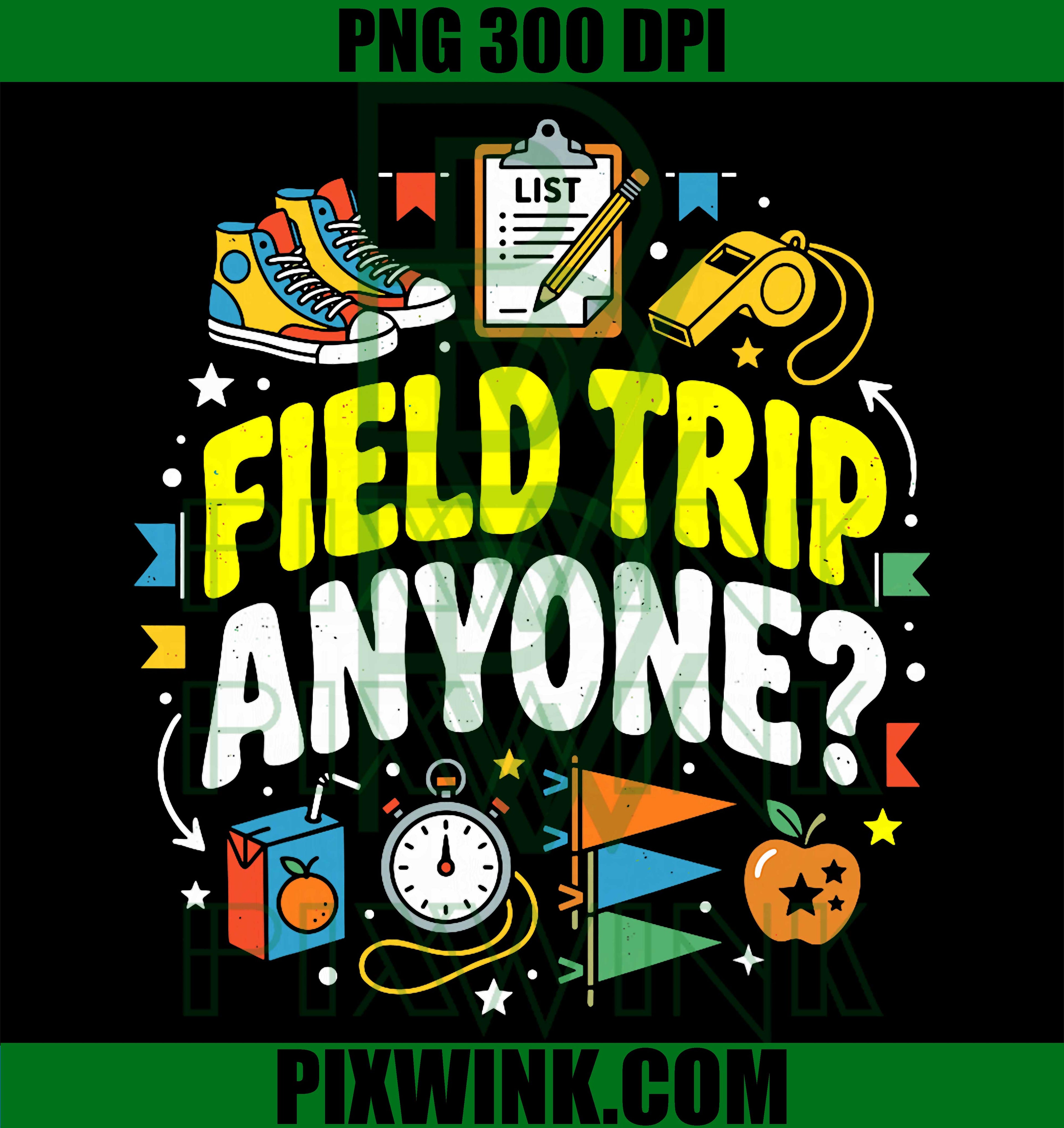Field Trip School Field Day PNG, Teacher Student Trip Design PNG