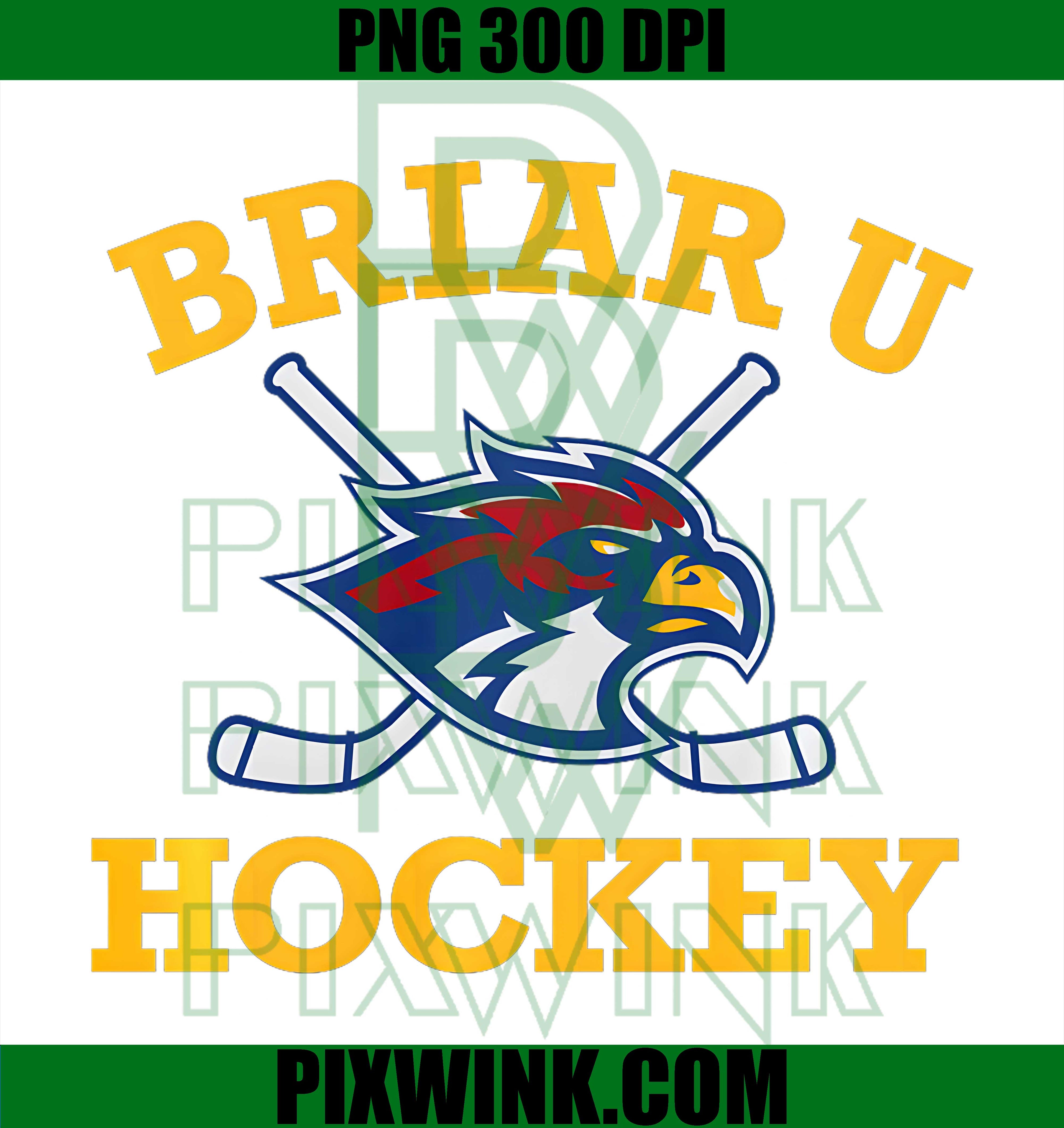 Briar U Hockey Mascot PNG,Vintage University Sports Graphic PNG